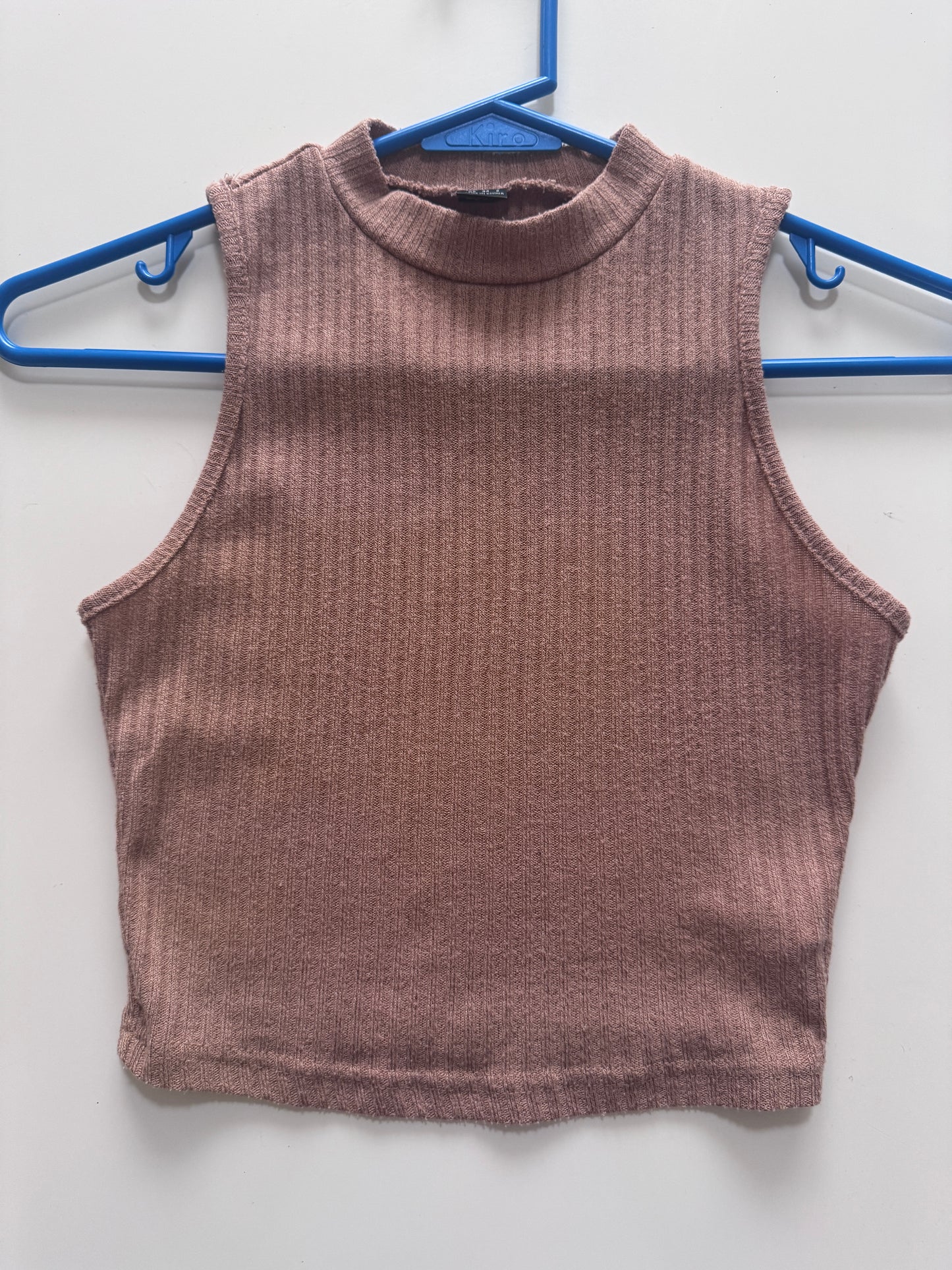 Crop top beige, Talla XS, Mujer, Shein