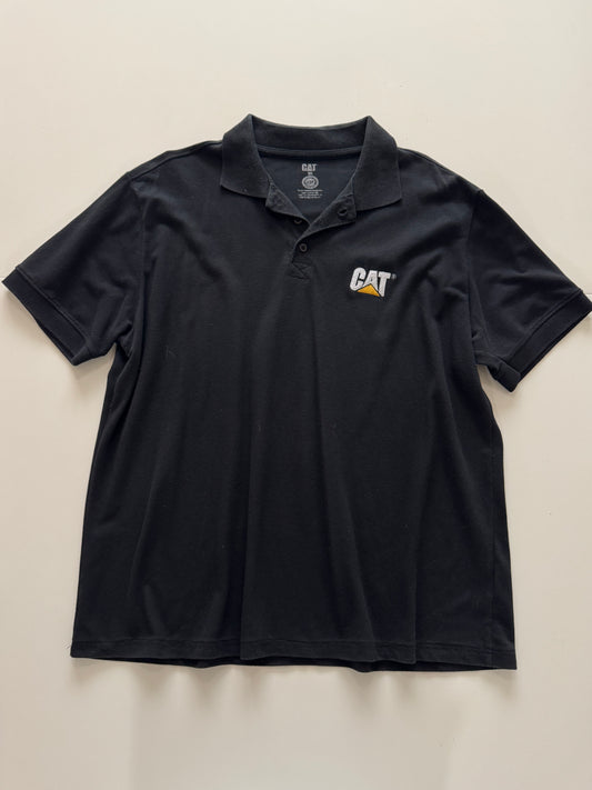 Polo negra Cat, Hombre, Talla XL