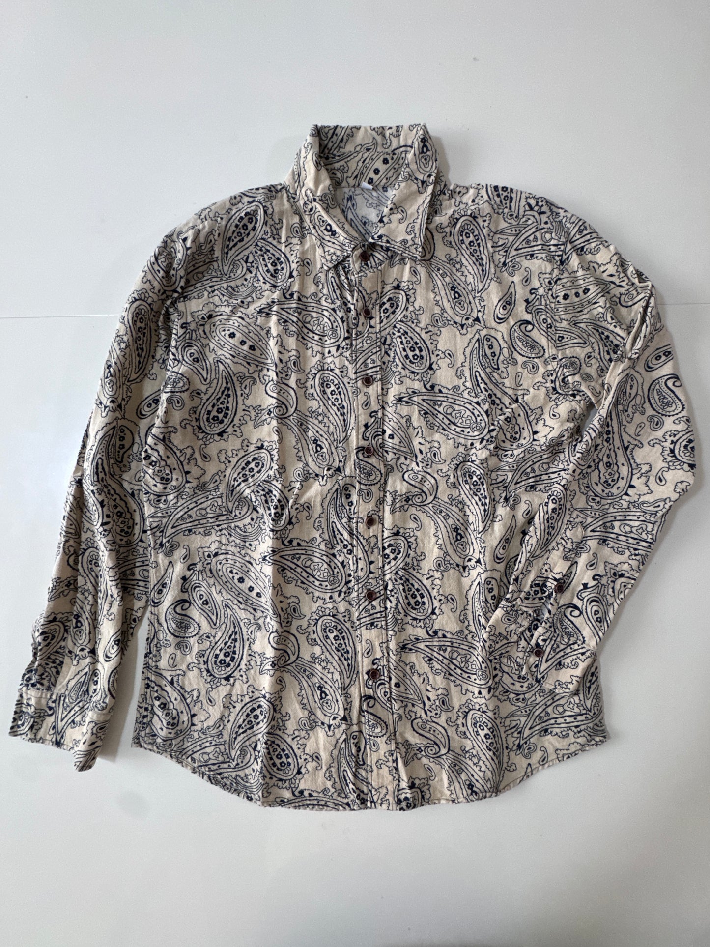 Camisa de lino estampado, Talla 5xl, Mujer