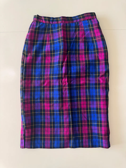 Falda de cuadros, Talla Xs, Mujer
