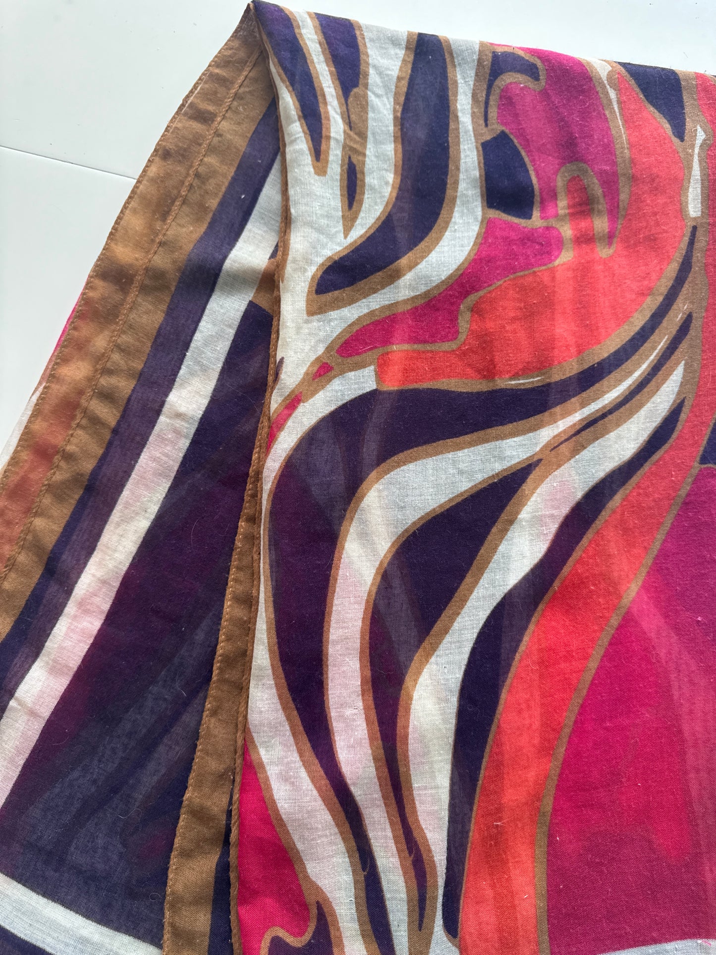 Foulard de ondas coloridas