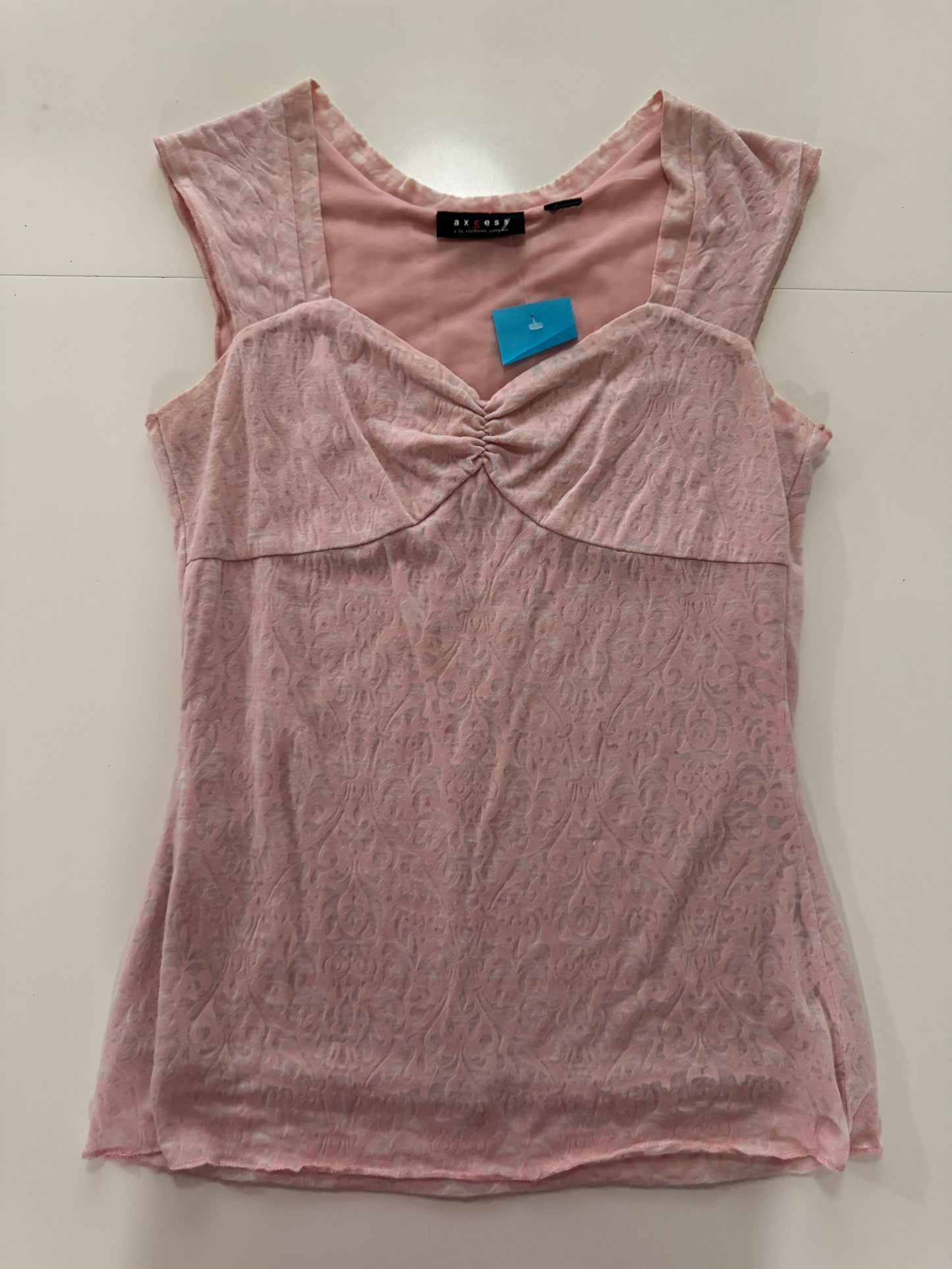 Playera traslúcida, Talla L, Mujer, Axcess