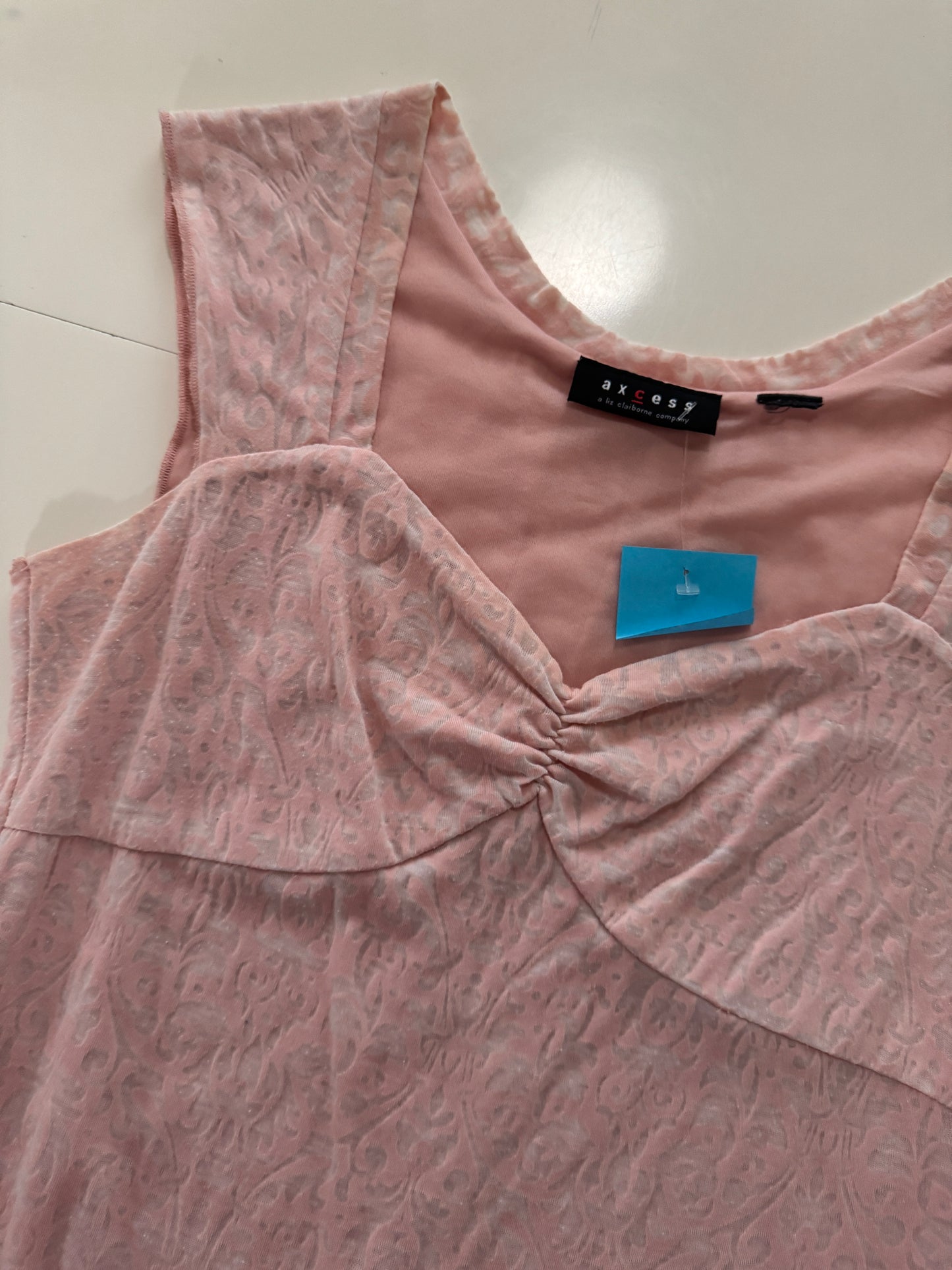 Playera traslúcida, Talla L, Mujer, Axcess
