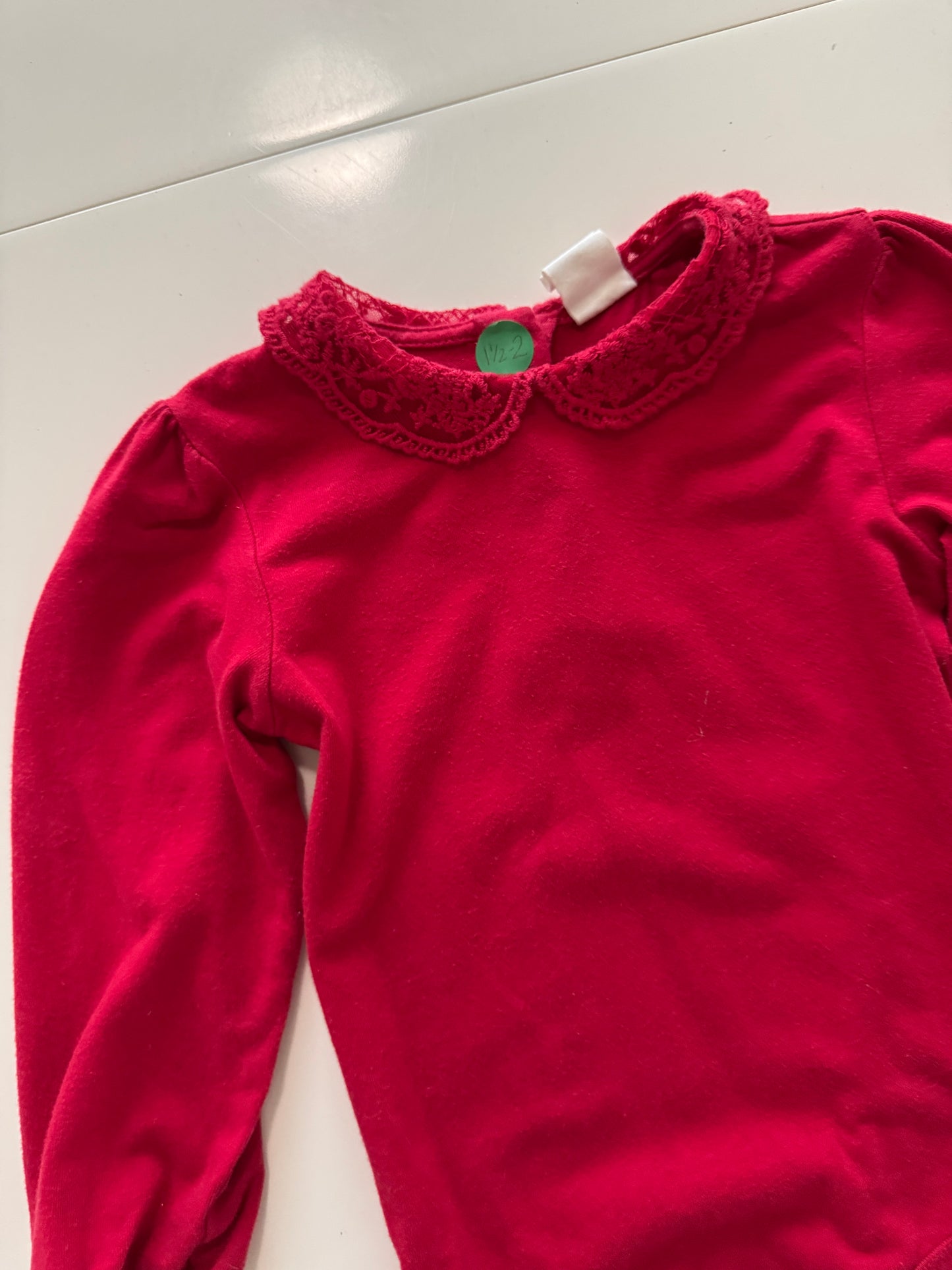 Mameluco rojo, Talla 1.5, 2años, Niña, H&M