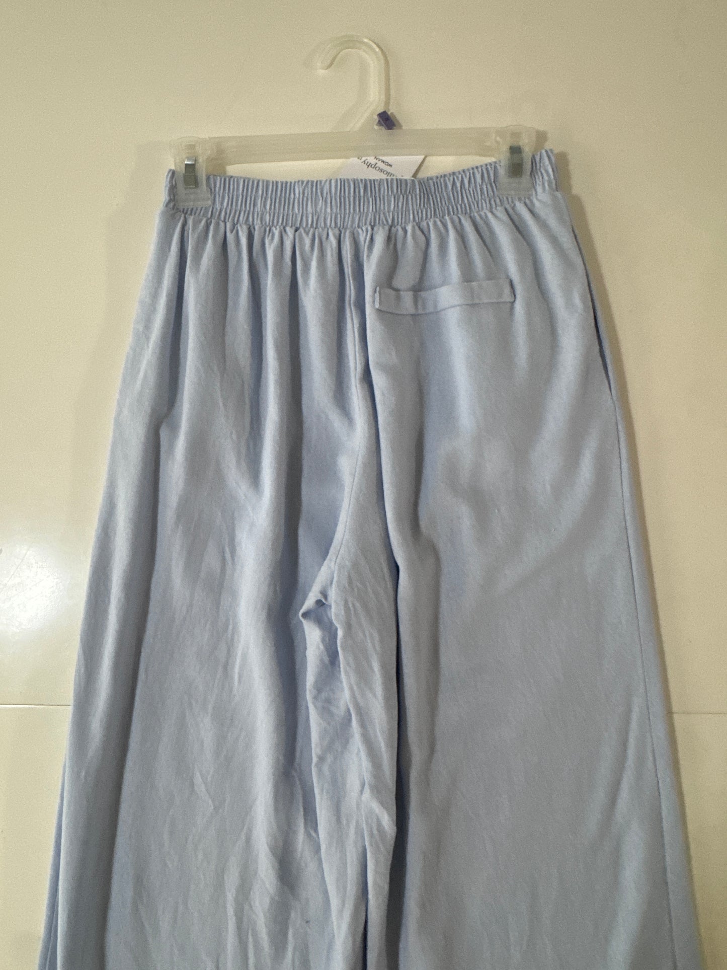 Pantalones de lino celestes, Talla S, Mujer, Philosophy jr.