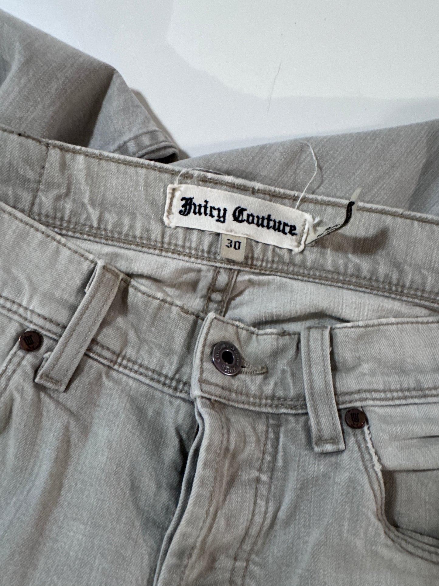Jeans beige Y2K, Talla 30, Hombre, Juicy Couture
