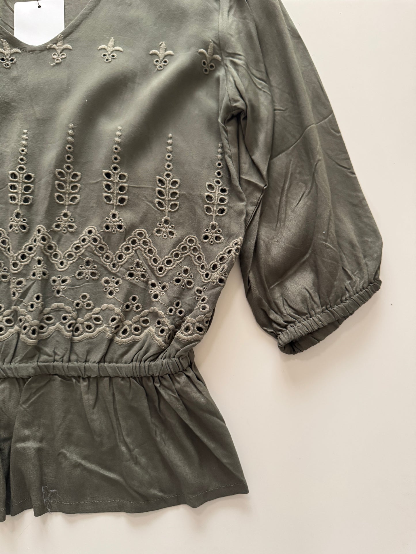 Blusa verde de verano, Mujer, Talla S, Redsky