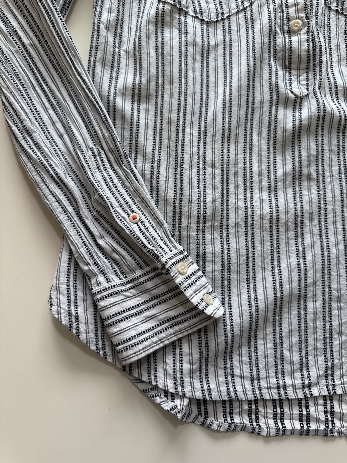 Camisa manga larga rayas, Talla Xs, Mujer, Merona