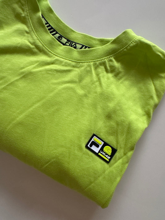 Playera deportiva verde limon, Talla L, Hombre, Fila