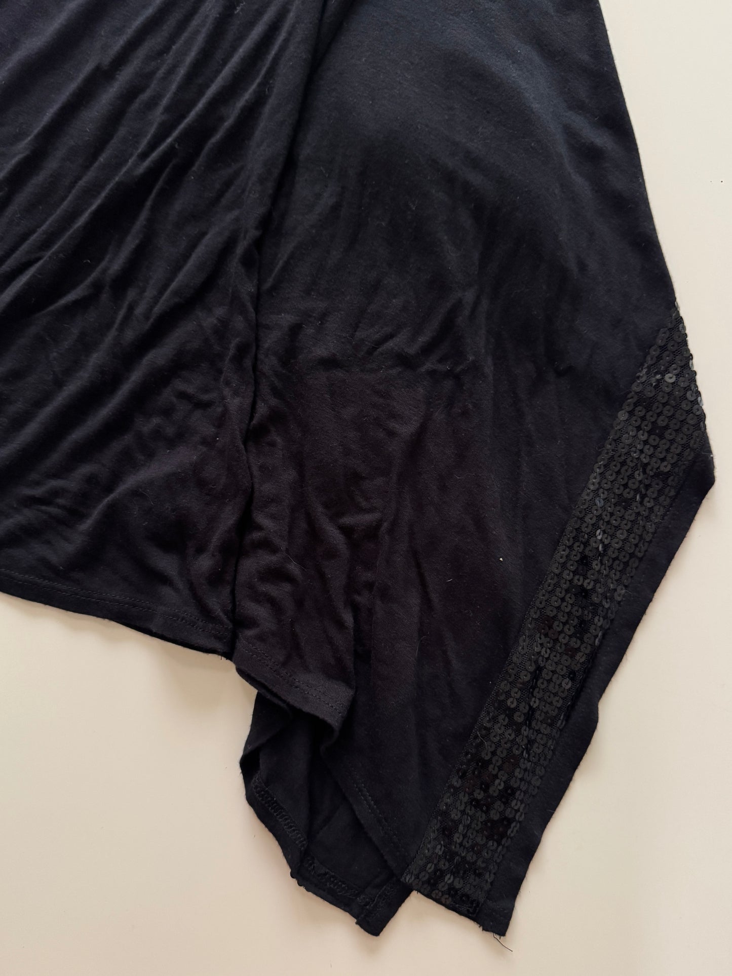 Blusa asimétrica con lentejuelas, Talla S, Mujer, Forever 21