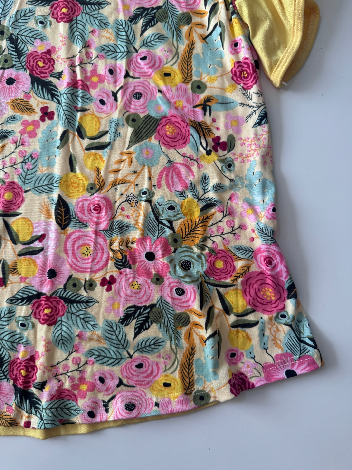 Playera estampada amarilla, Talla M/L, Mujer, Creaciones HR
