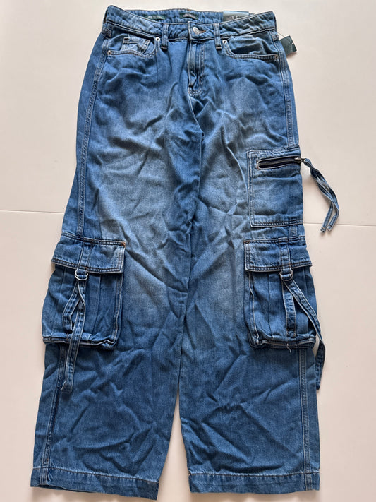 Jeans cargo azules, Talla 2R, Mujer, Wild fable