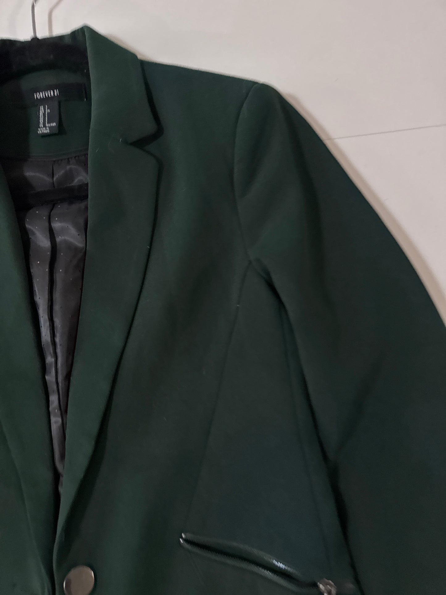 Blazer verde, Talla S, Mujer, Forever 21