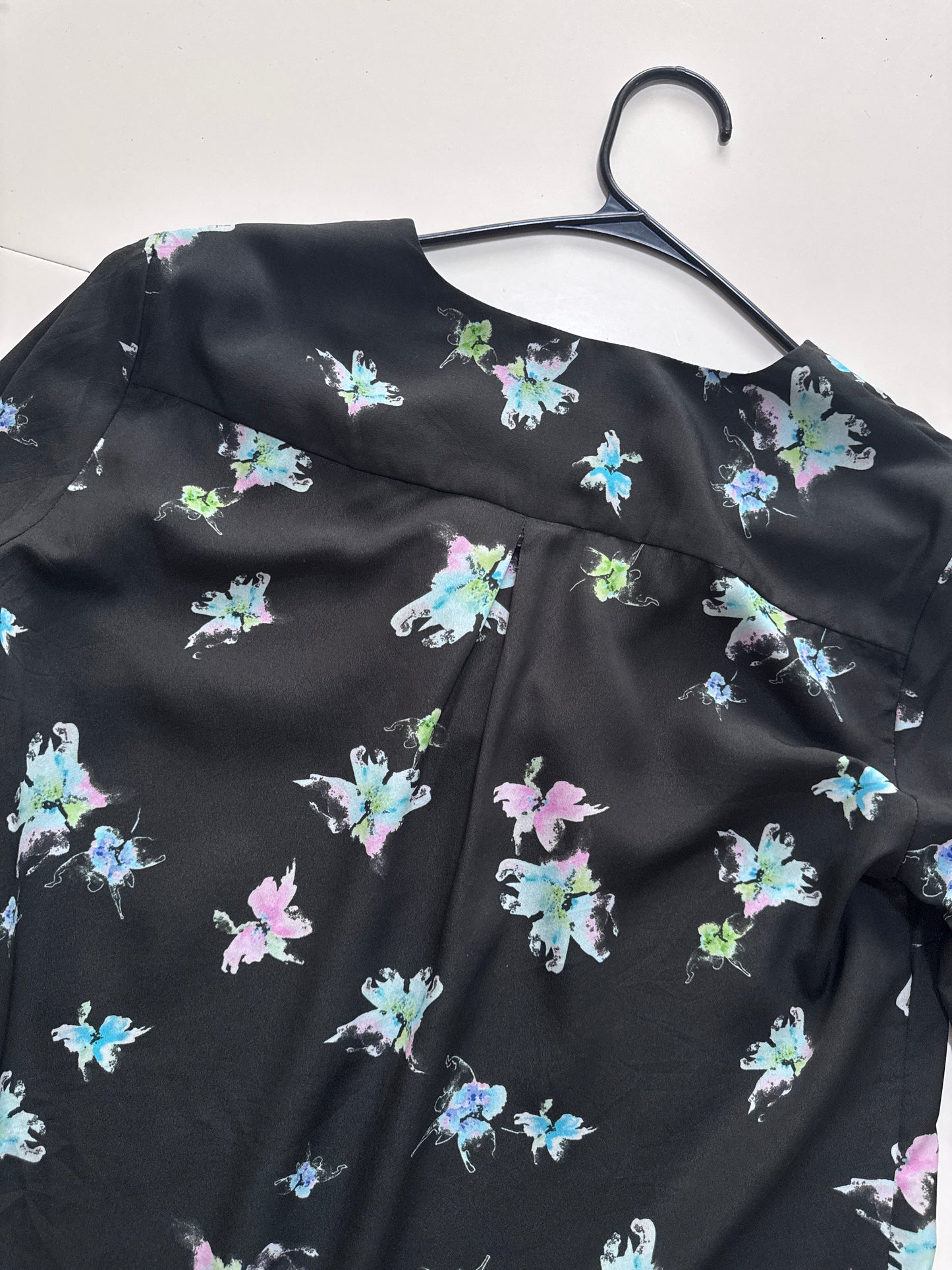 Blusa azul estampada, Talla Xs, Mujer, Banana Republic