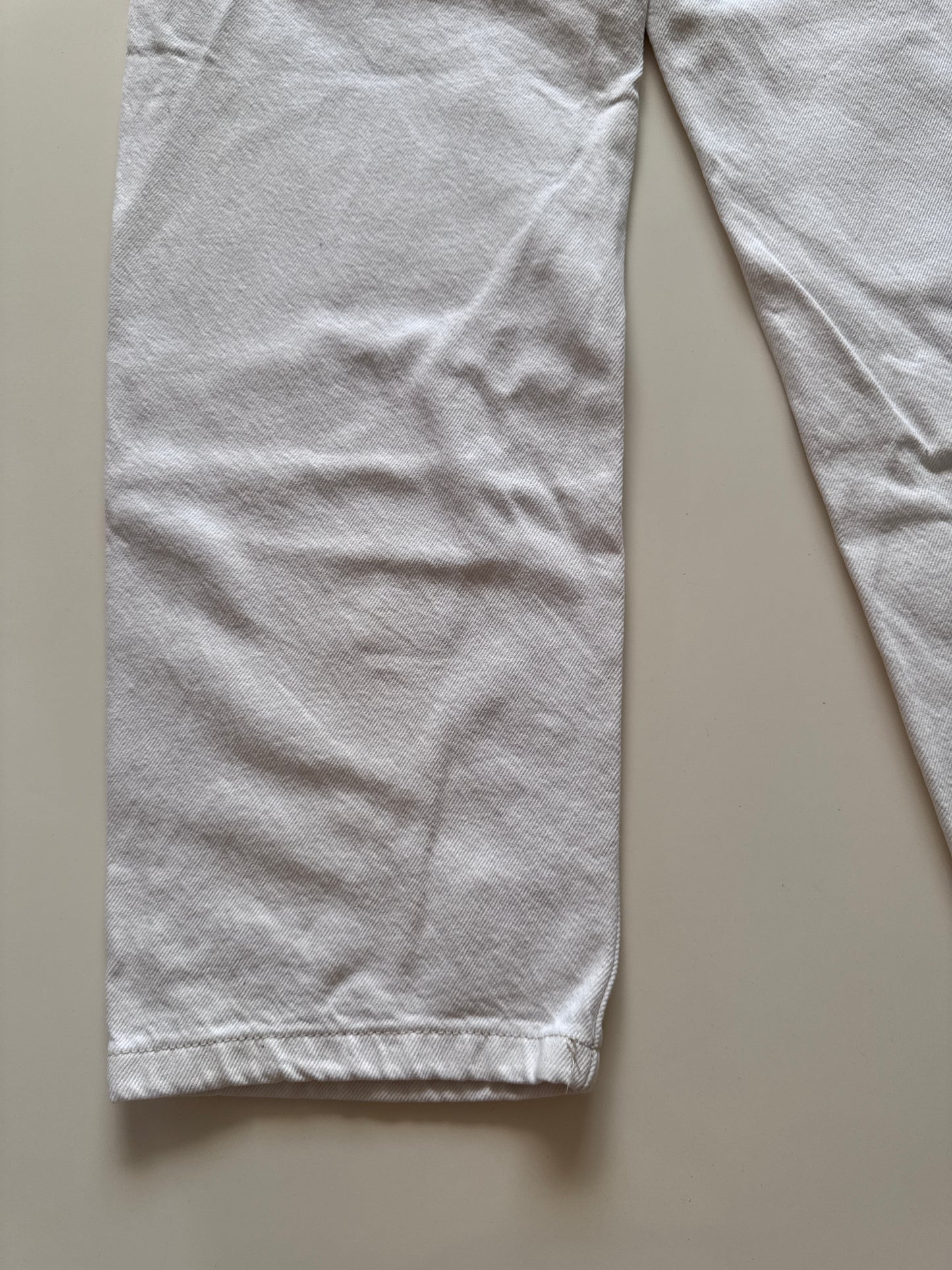 Jeans anchos blancos, Talla 28, Mujer, Bershka