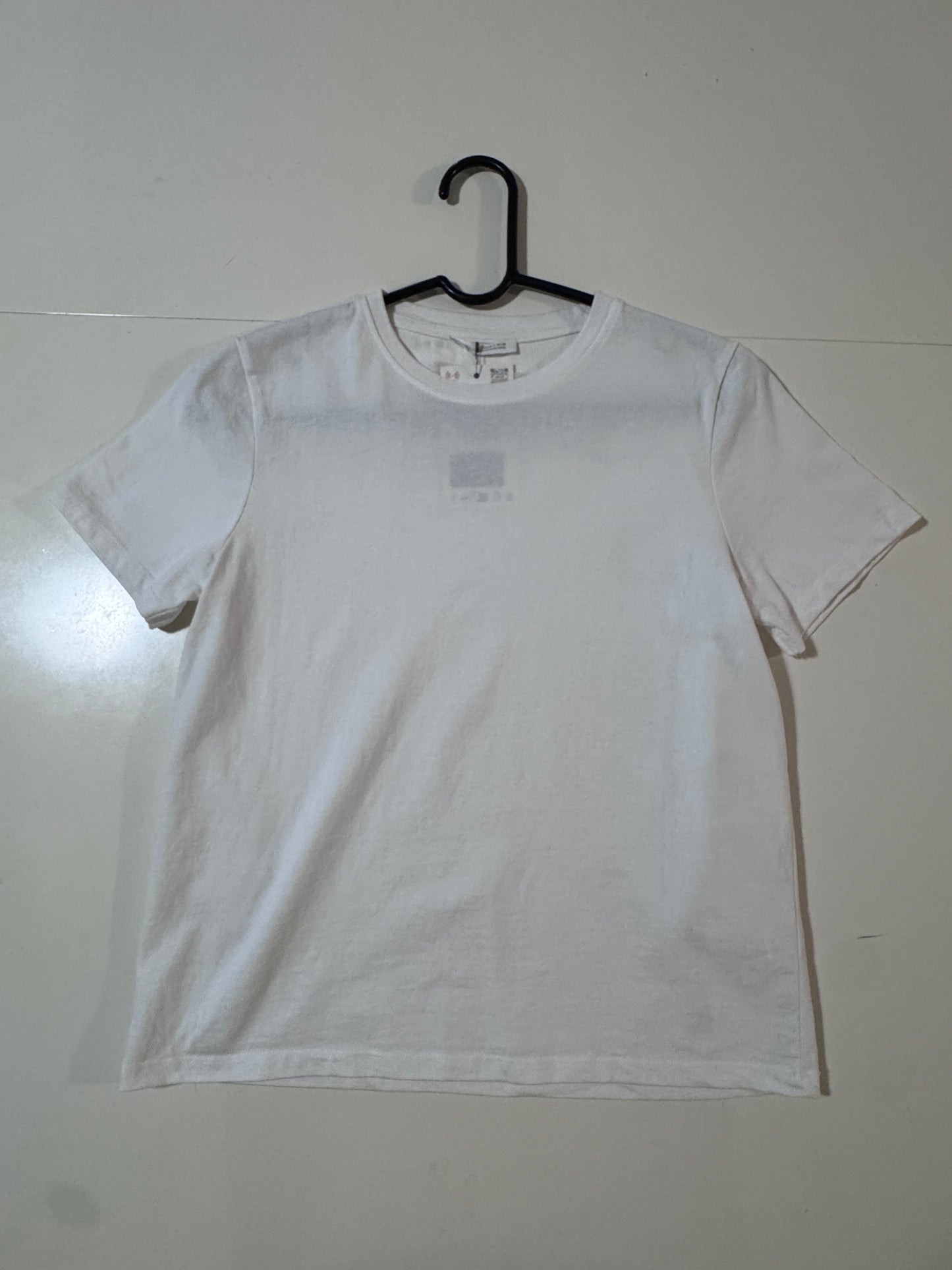 Playera blanca básica, Talla S, Mujer, Zara