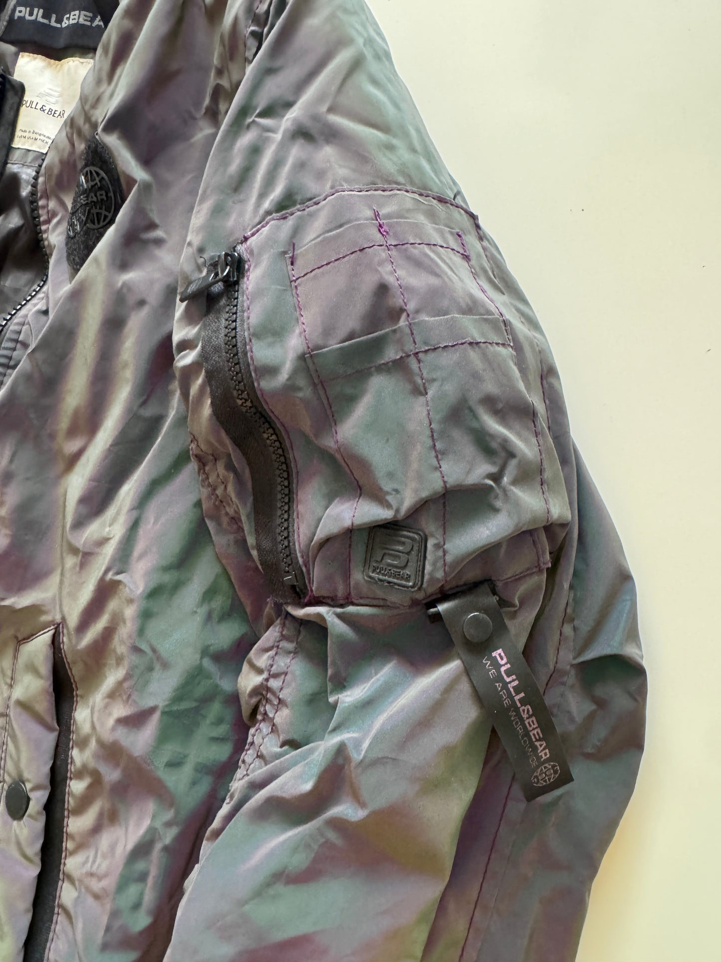 Chaqueta tornasol, Talla M, Hombre, Pull & Bear