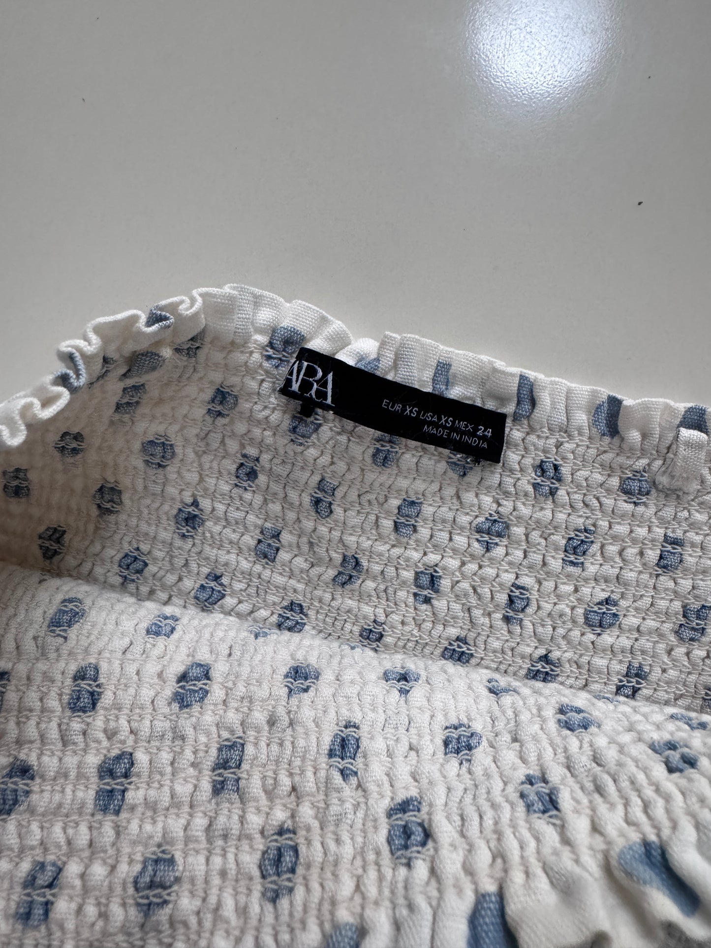 Top de lunares, Talla XS, Mujer, Zara