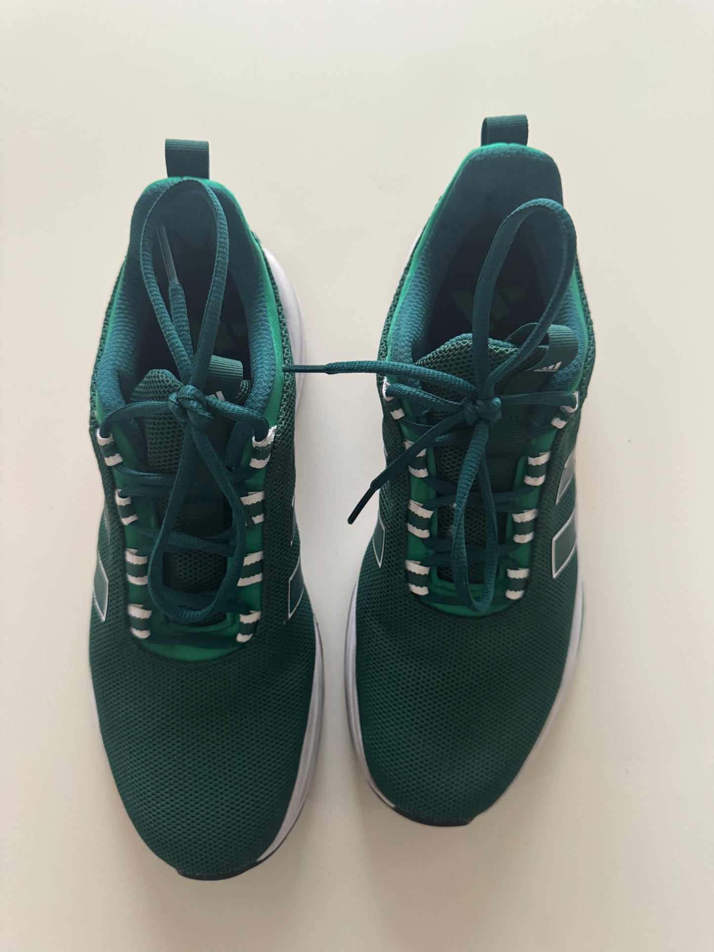 Tenis verdes Cloudfoam, Talla 8.5Usa, Adidas, Hombre