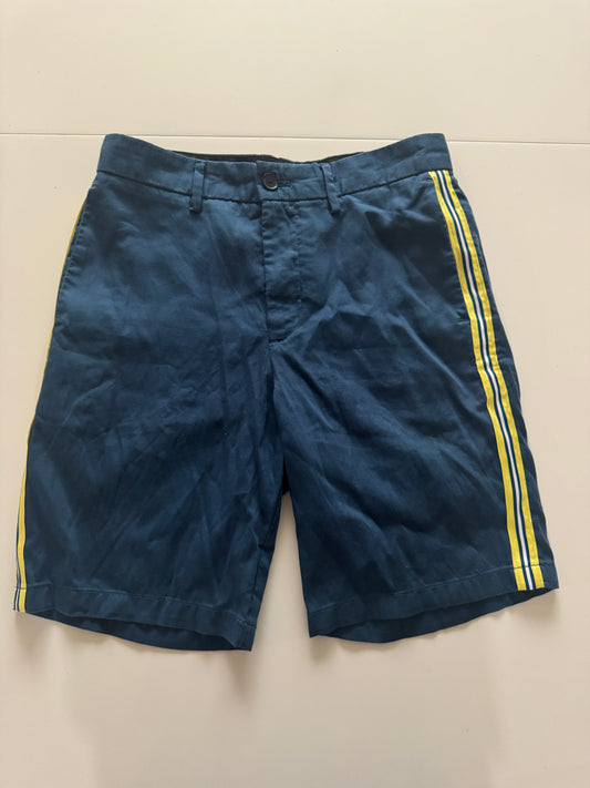 Shorts azules con rayas laterales, Talla 29, Calvin Klein, Hombre
