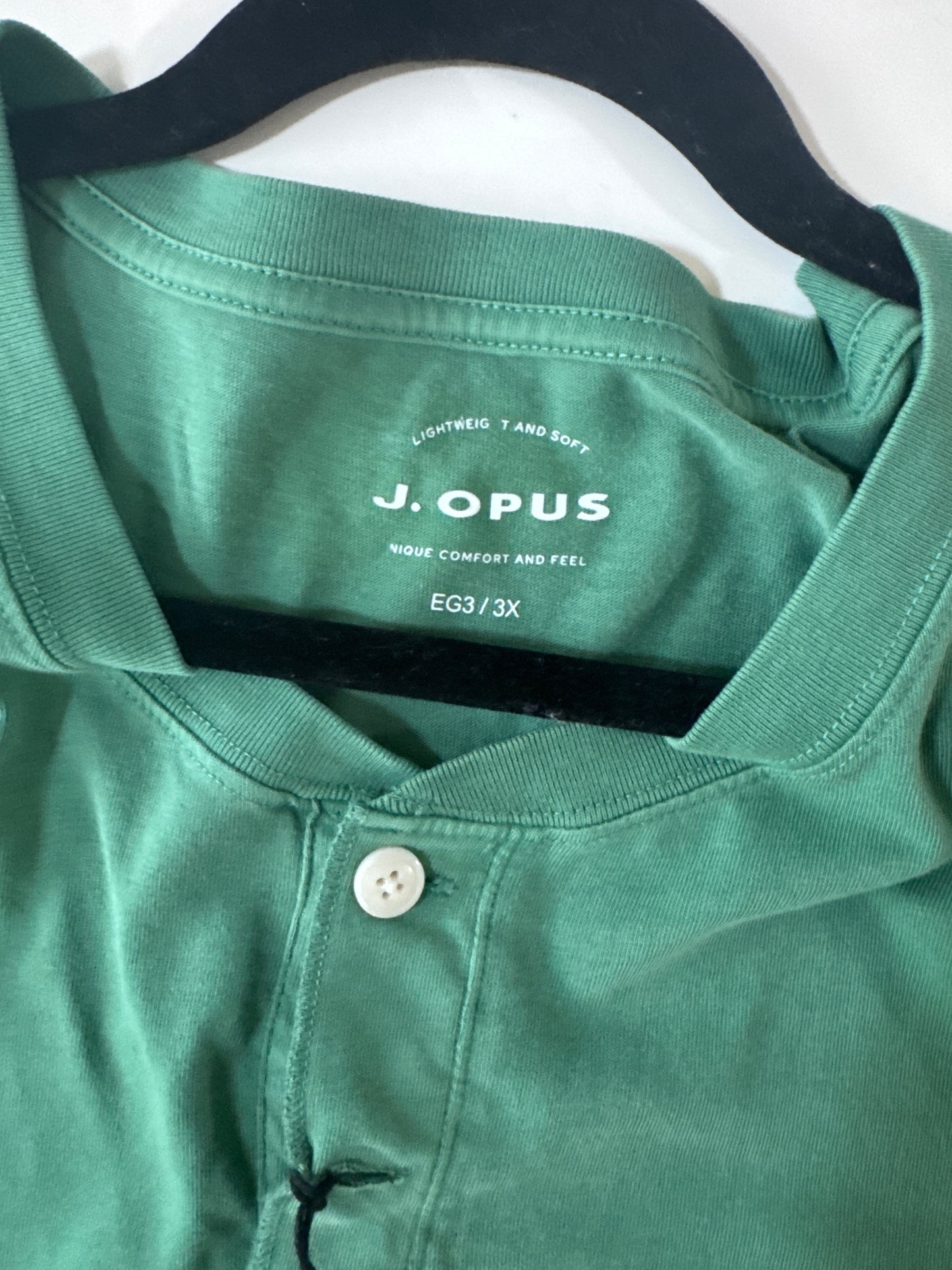 Polo verde claro, Talla 3X, Hombre, J.Opus