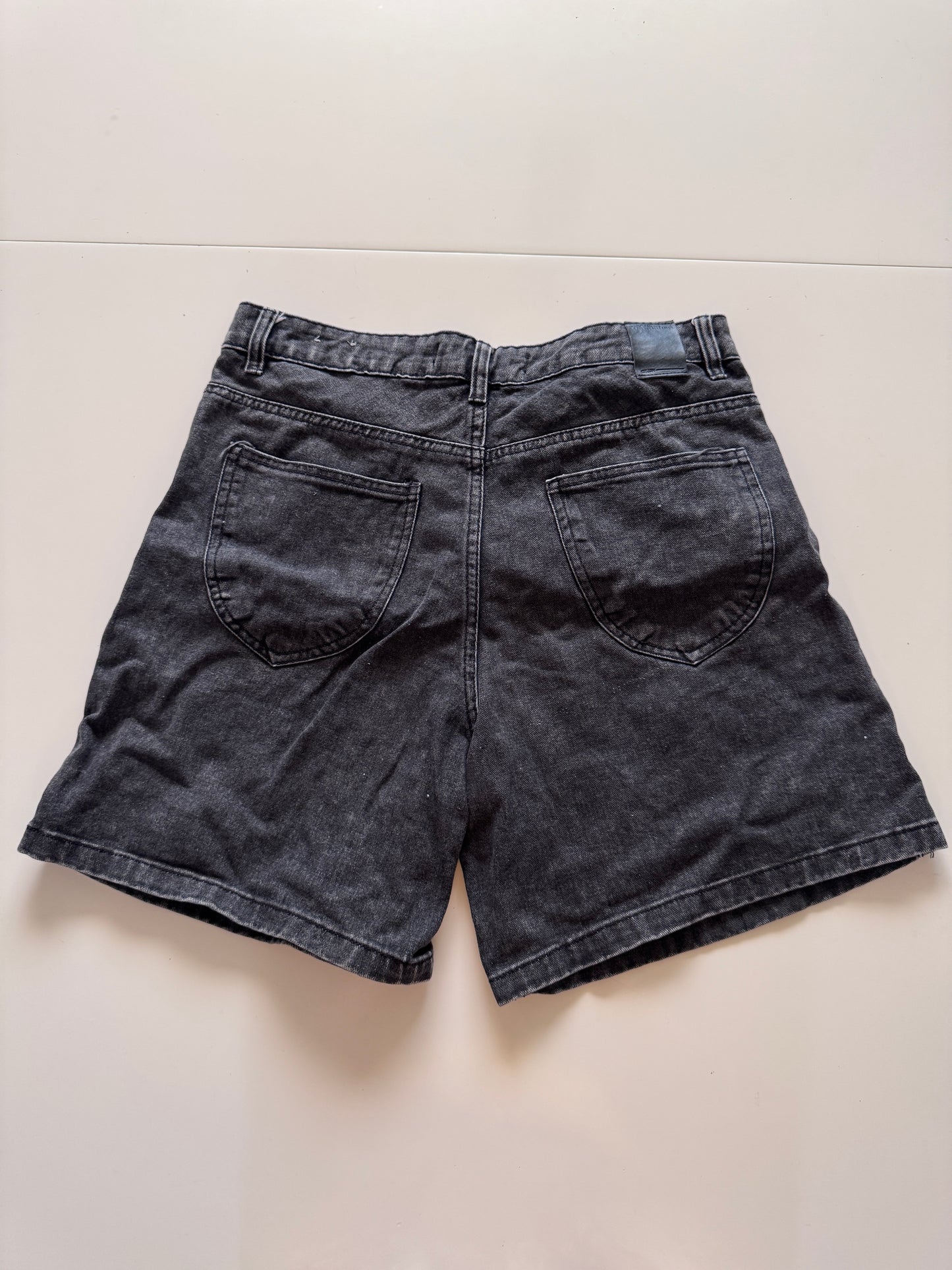 Shorts negros deslavados, Talla 29, Hombre, Pnk w