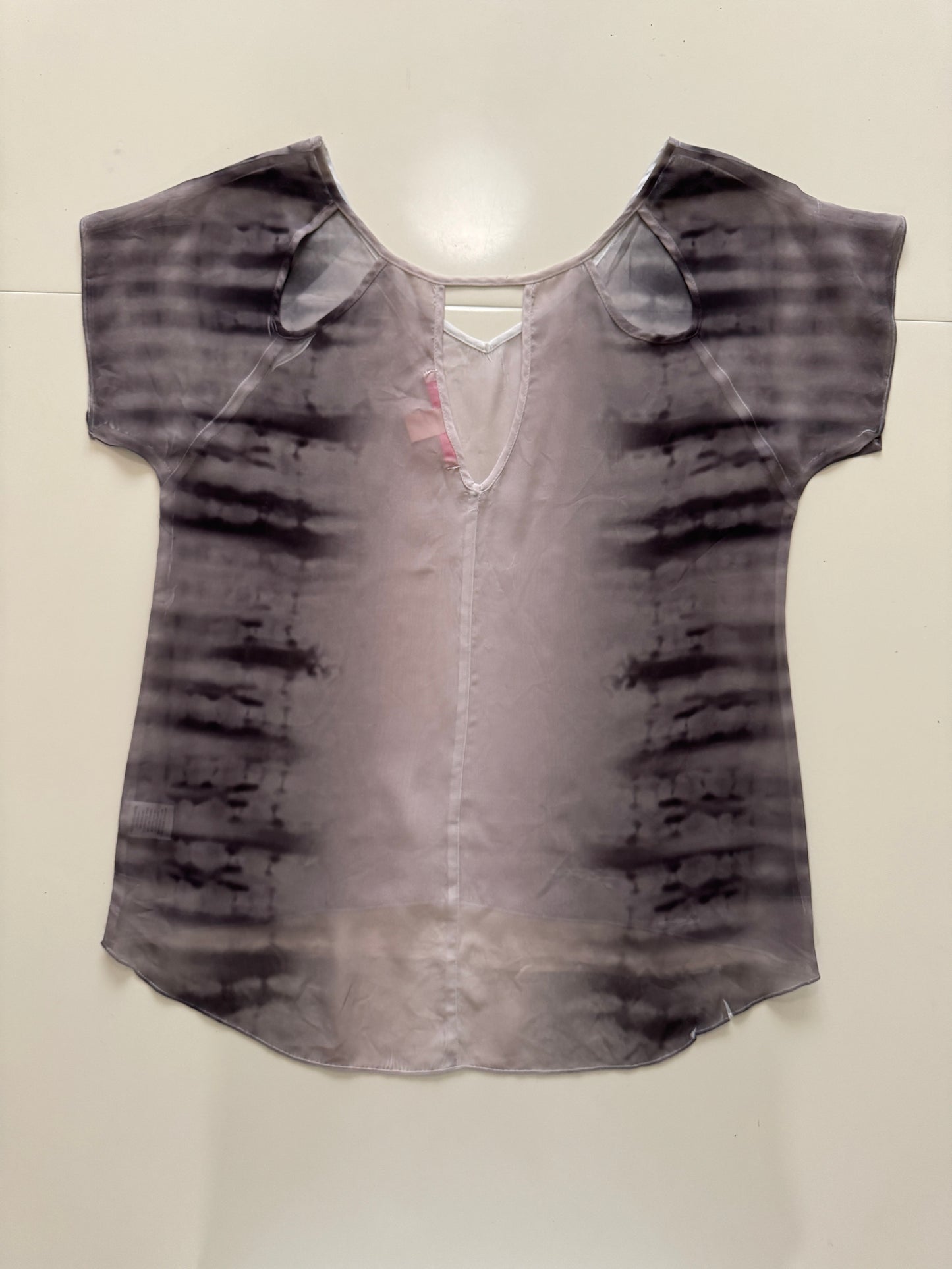 Blusa traslúcida gris, Talla S, Mujer, Rebellious one