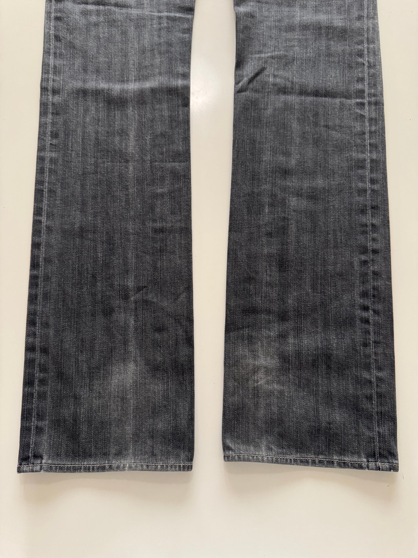 Jeans reparados grises, Talla 30, Hombre