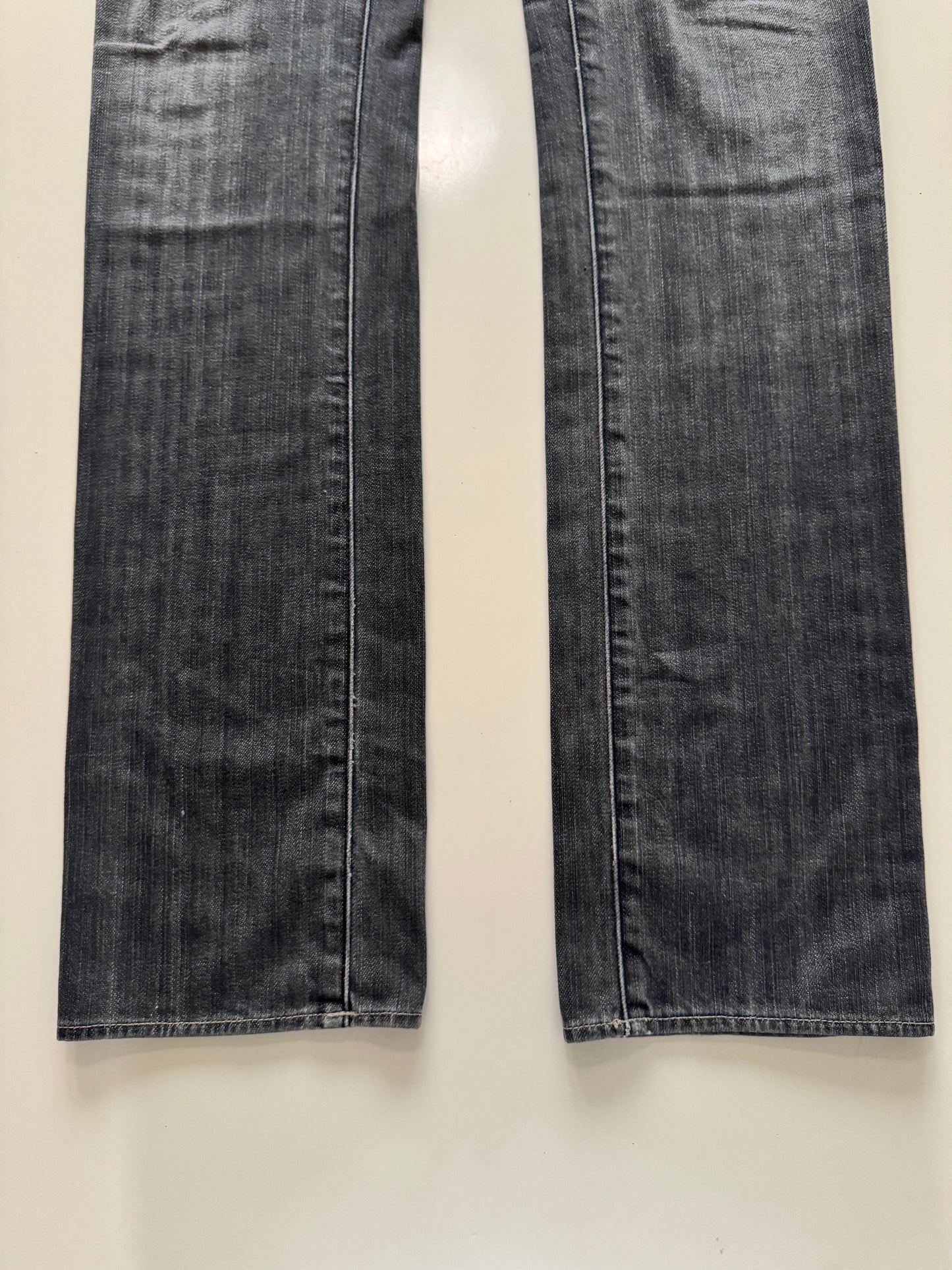 Jeans reparados grises, Talla 30, Hombre
