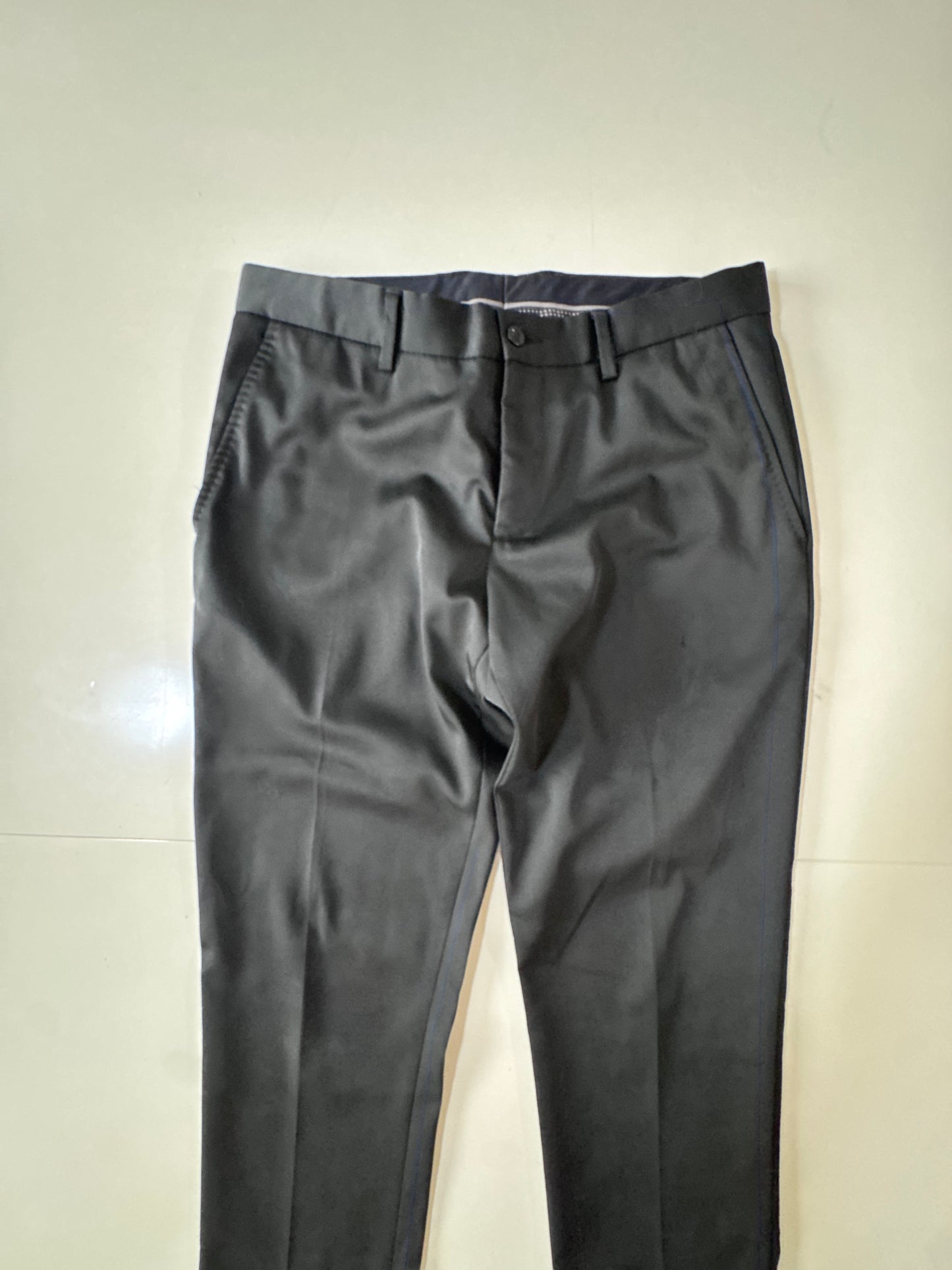 Pantalones de vestir negros, Talla 31, Hombre, Zara Man