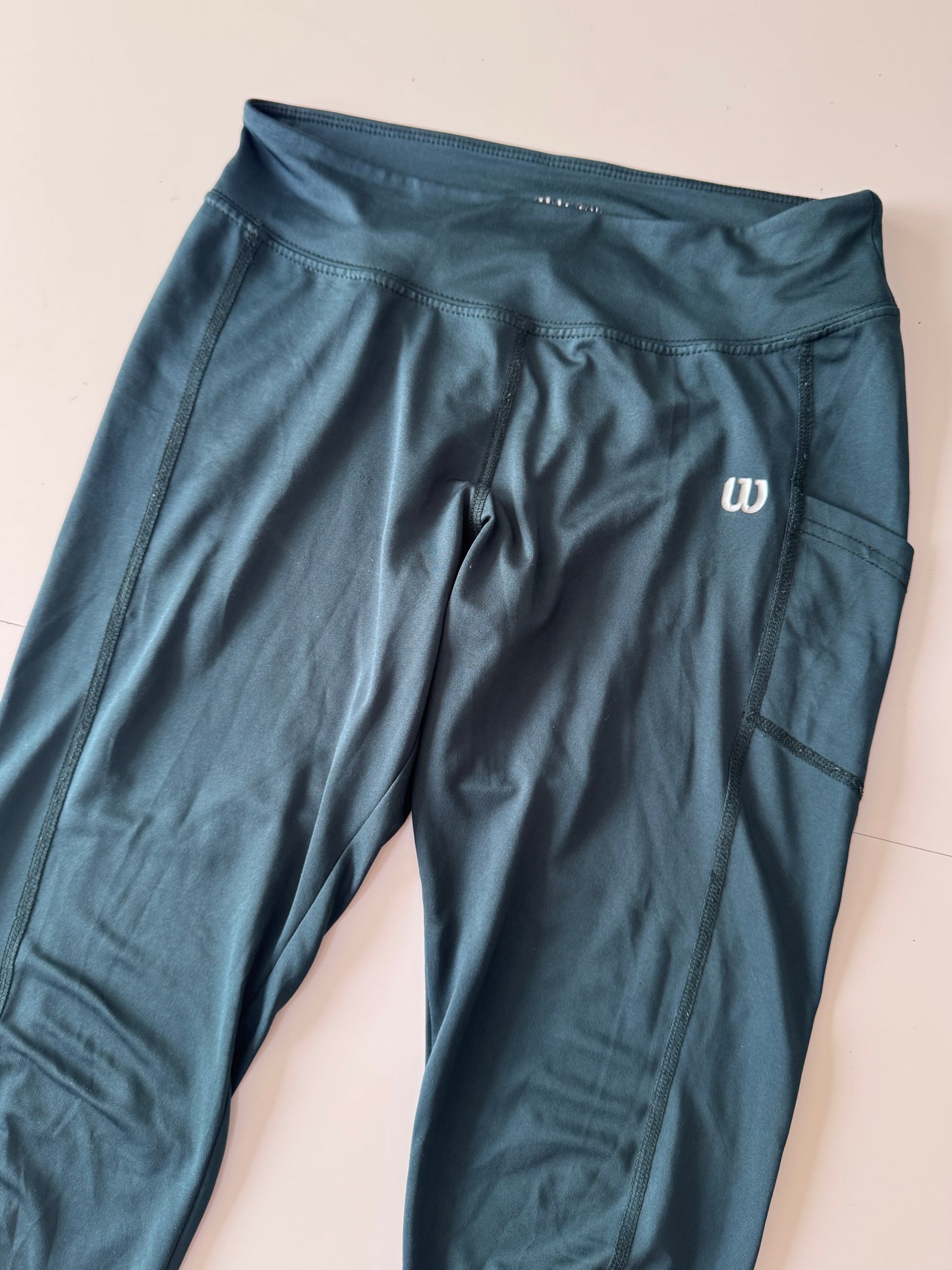 Leggins deportivos verdes, Talla S, Mujer, Wilson