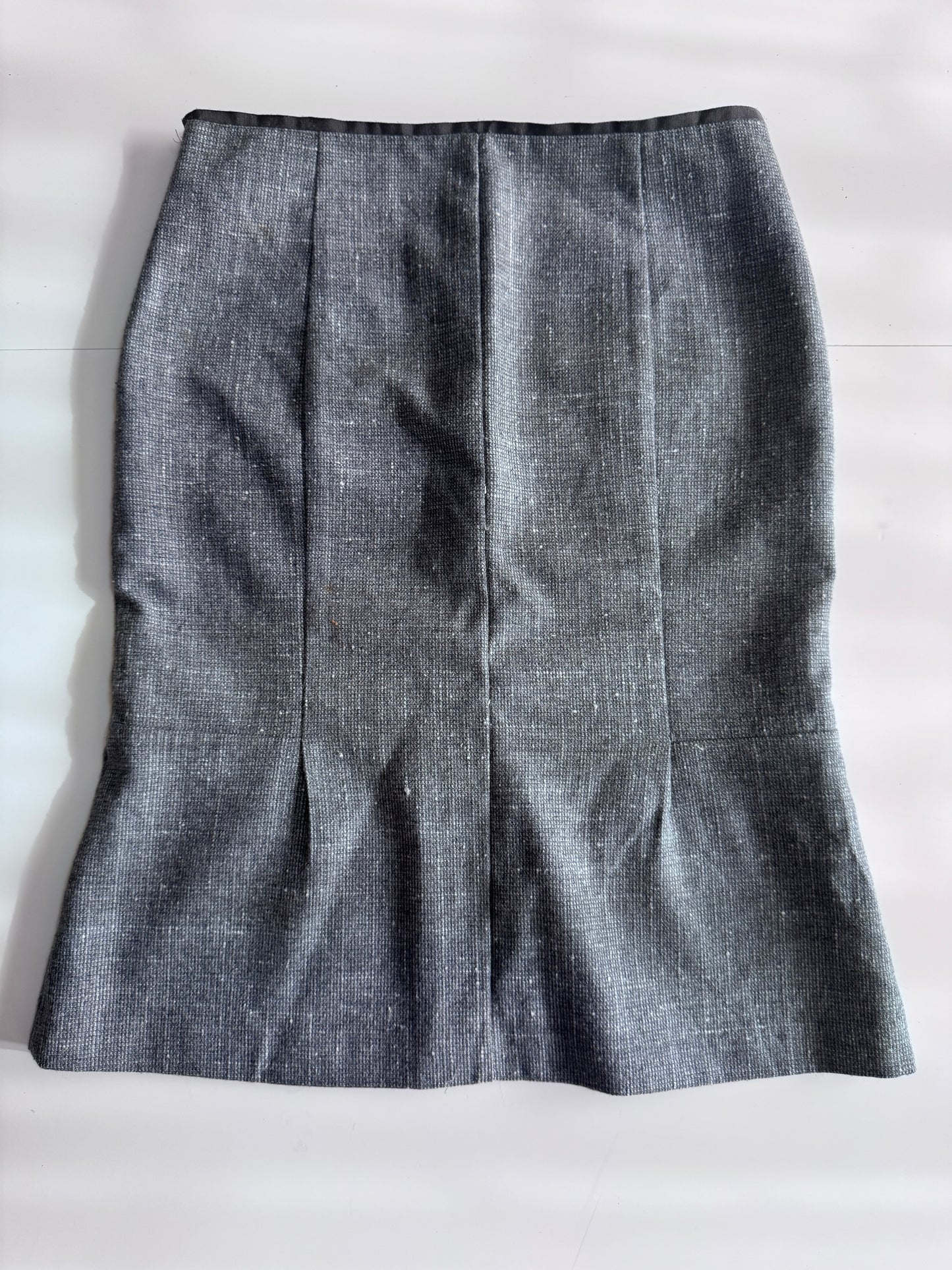 Falda gris, Talla 40, Xs, Mujer, United colors of Benetton