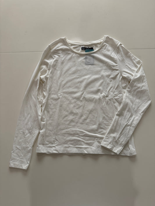 Playera manga larga blanca, Talla L, Mujer, C&A