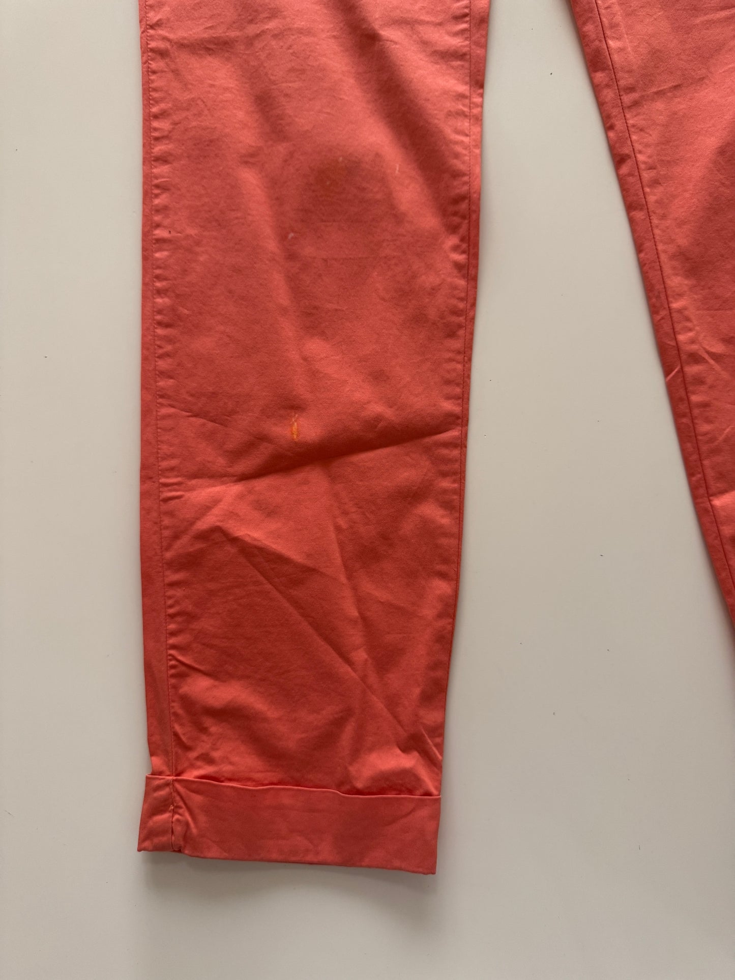 Pantalones color salmón, Talla 26, Mujer, Massimo Dutti