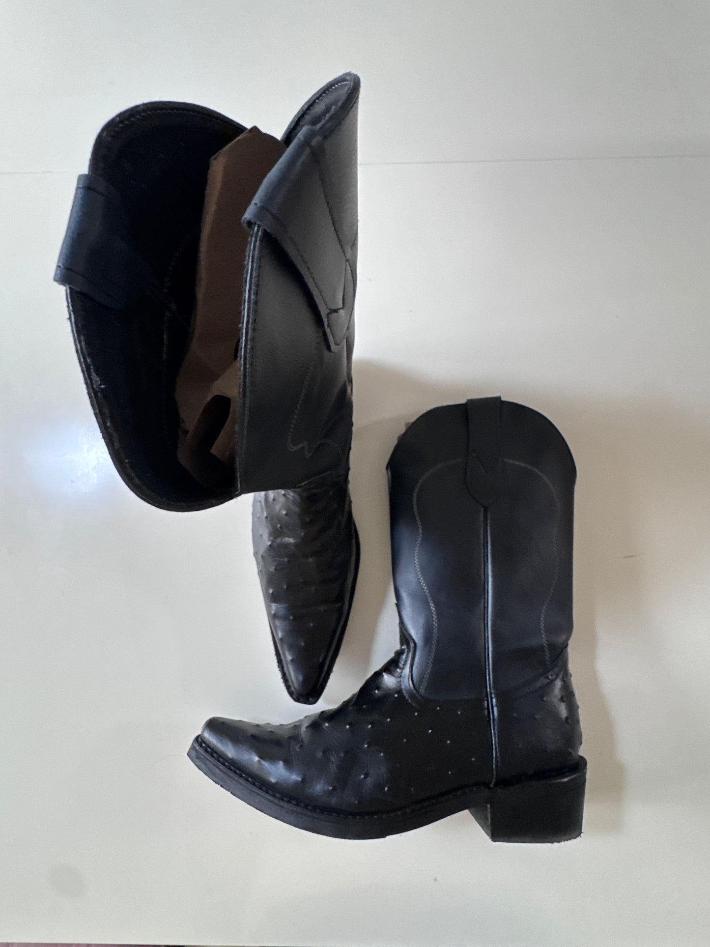 Botas vaqueras negras, Talla 29mx, Hombre