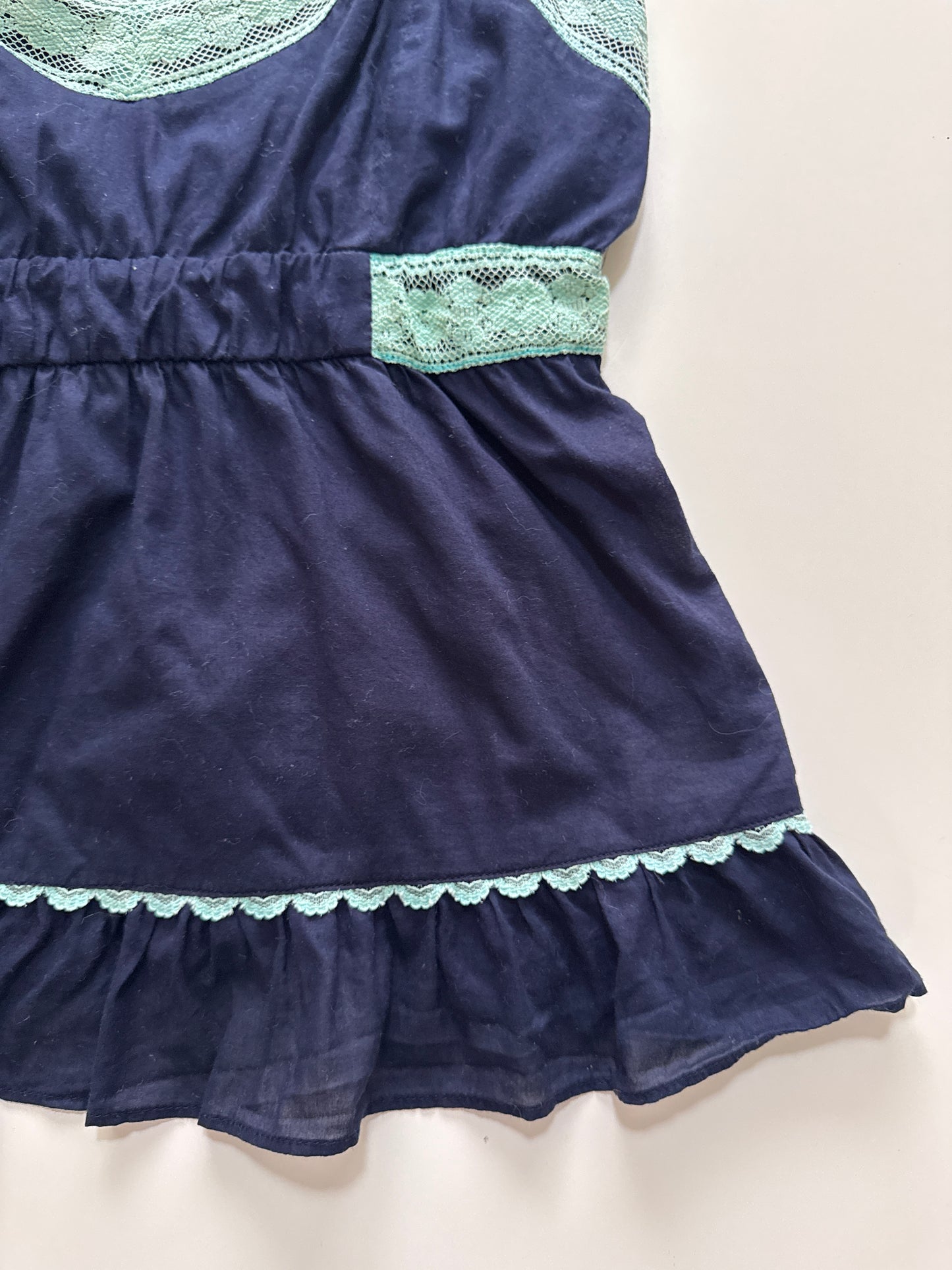 Top azul, Talla S, Mujer, Feather Bone