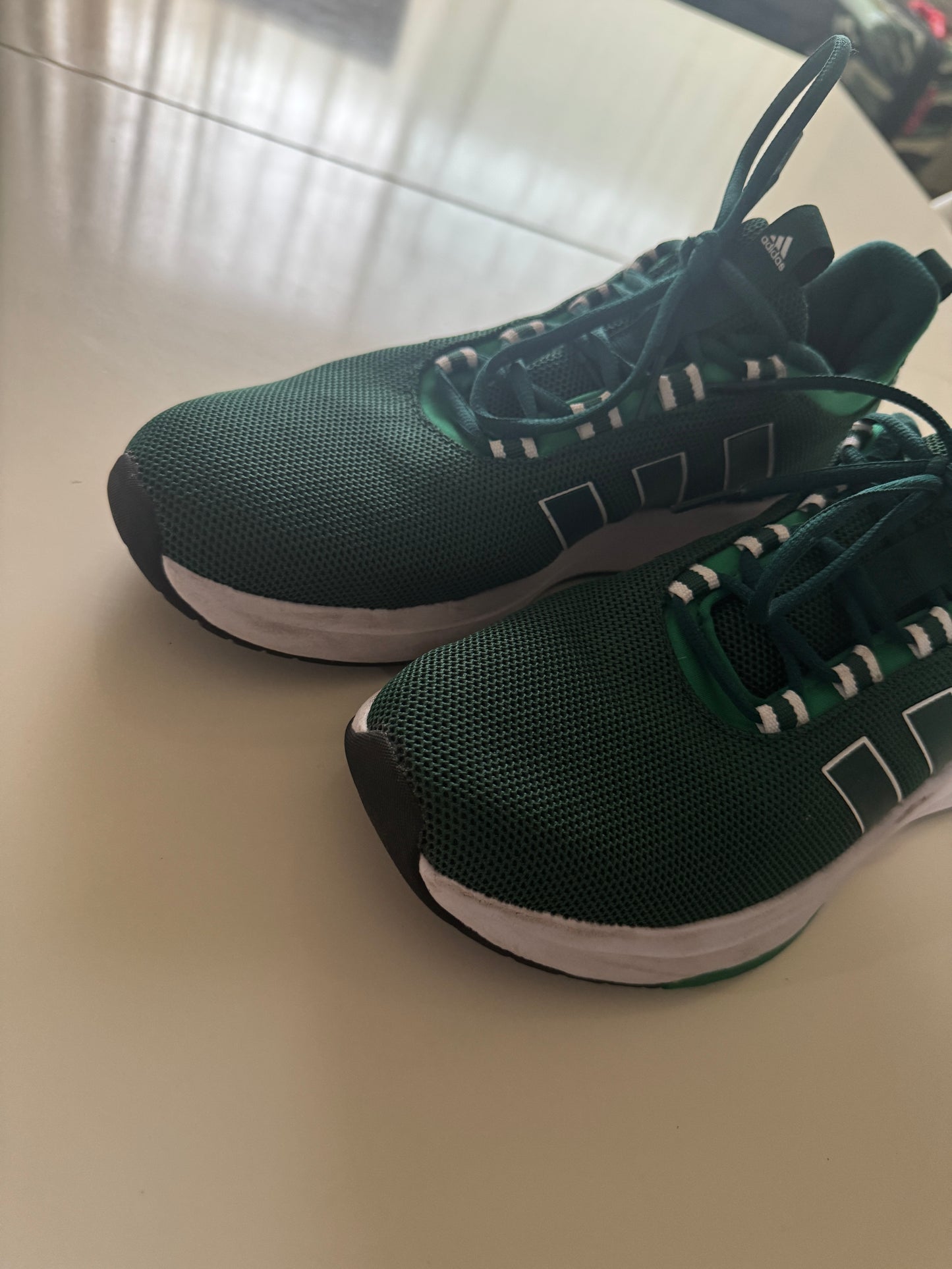 Tenis verdes Cloudfoam, Talla 8.5Usa, Adidas, Hombre