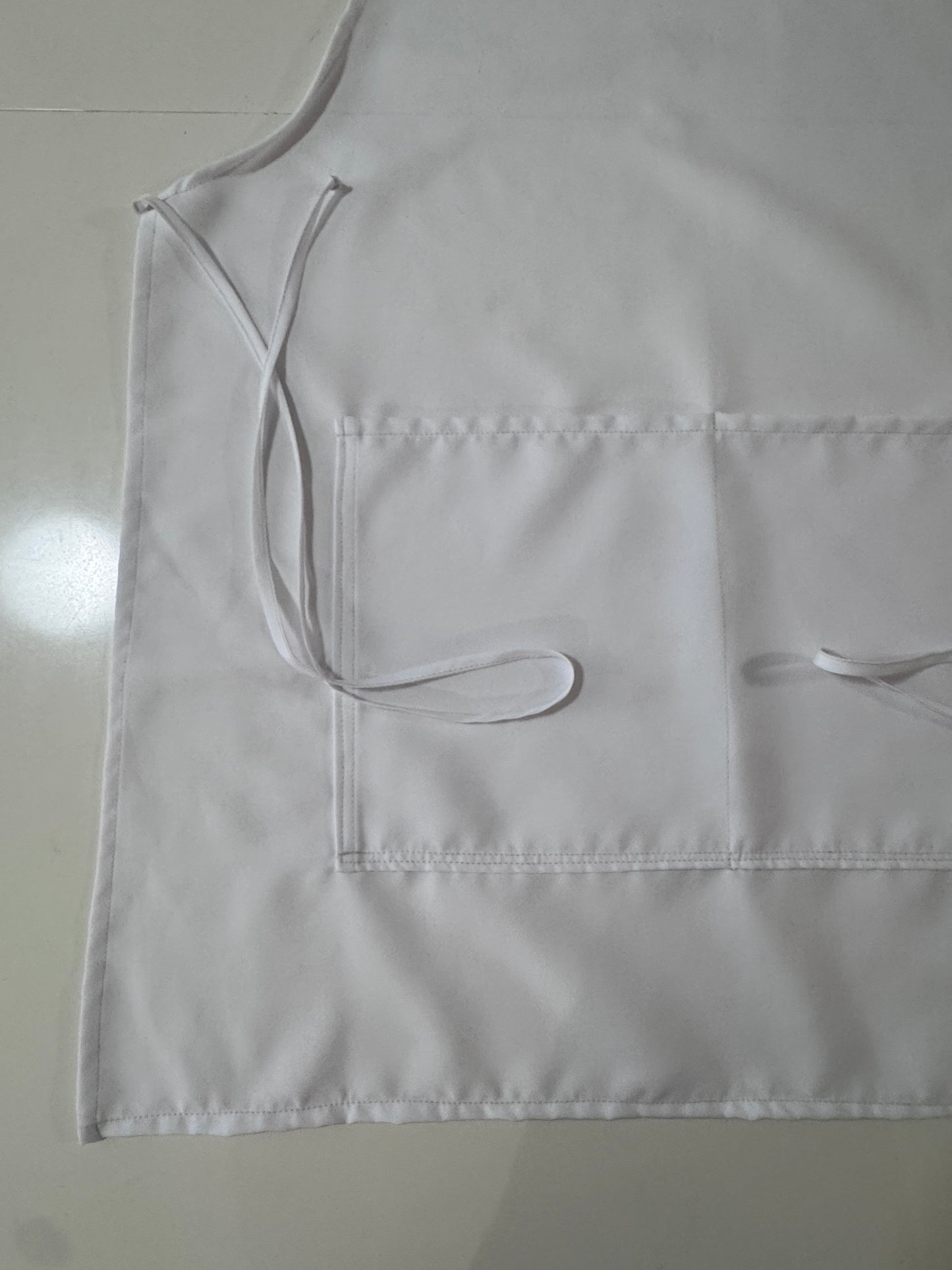 Mandil blanco grande, Unisex