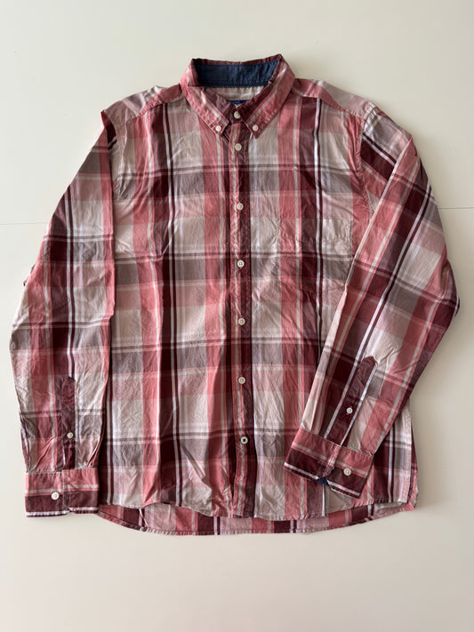 Camisa de cuadros rosa, Talla L, Hombre, Weekend