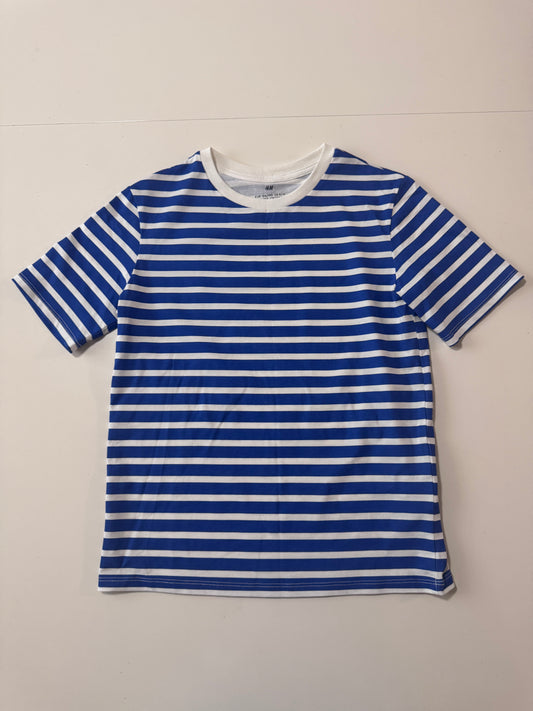 Playera de rayas azul, Talla 8-10 años, Niño, H&M