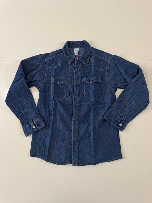 Camisa vaquera de mezclilla azul, Talla 12 años, Niño, Ozono Kracto