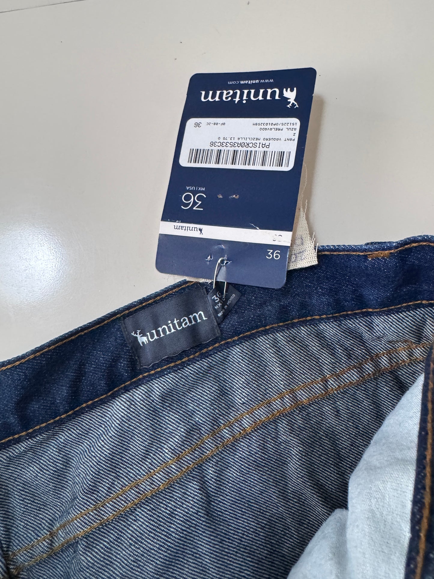 Jeans industriales, Talla 36, Hombre, Unitam
