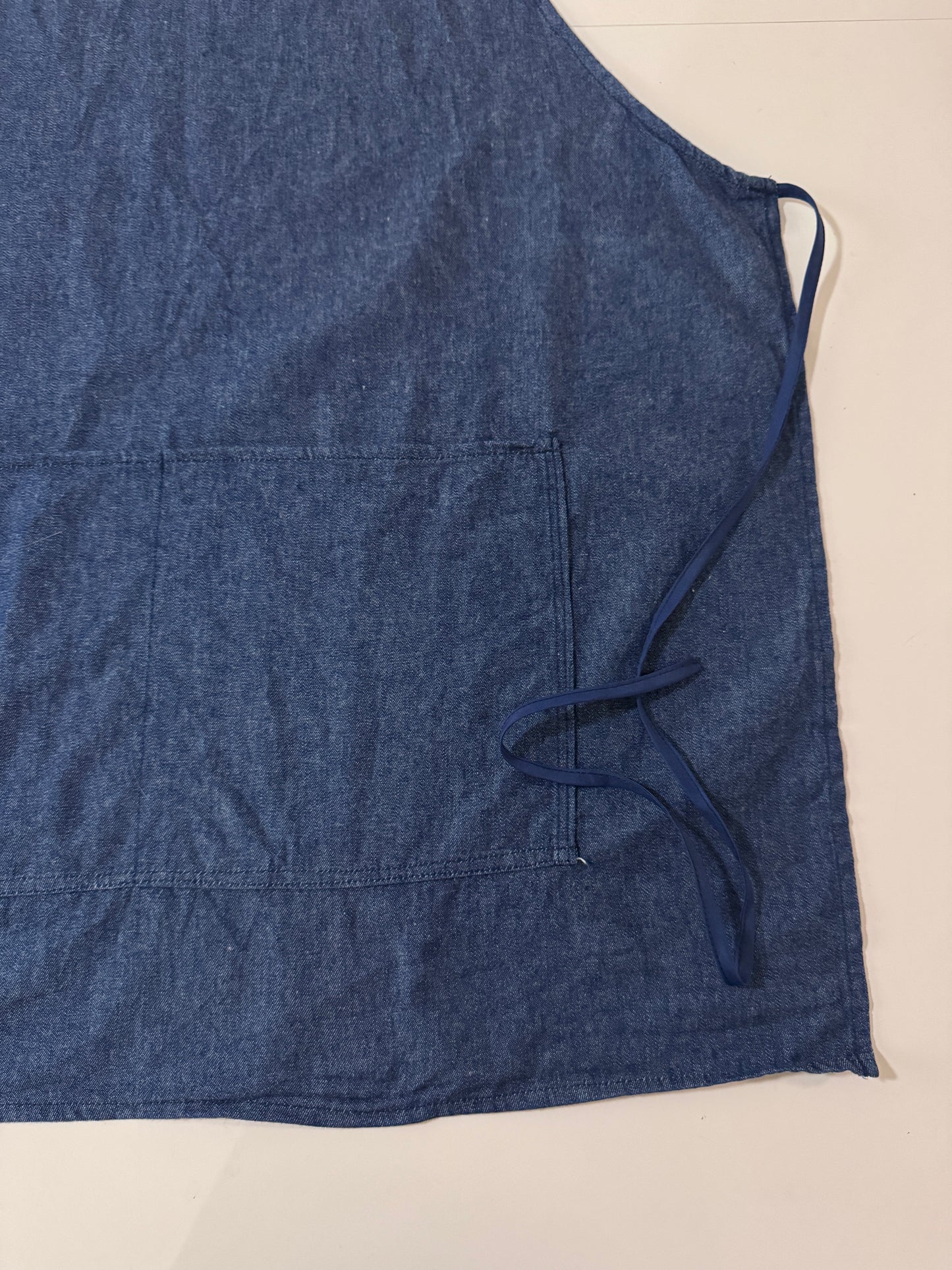 Mandil grande de mezclilla, Unisex
