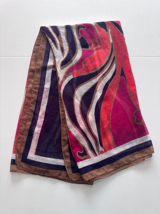 Foulard de ondas coloridas