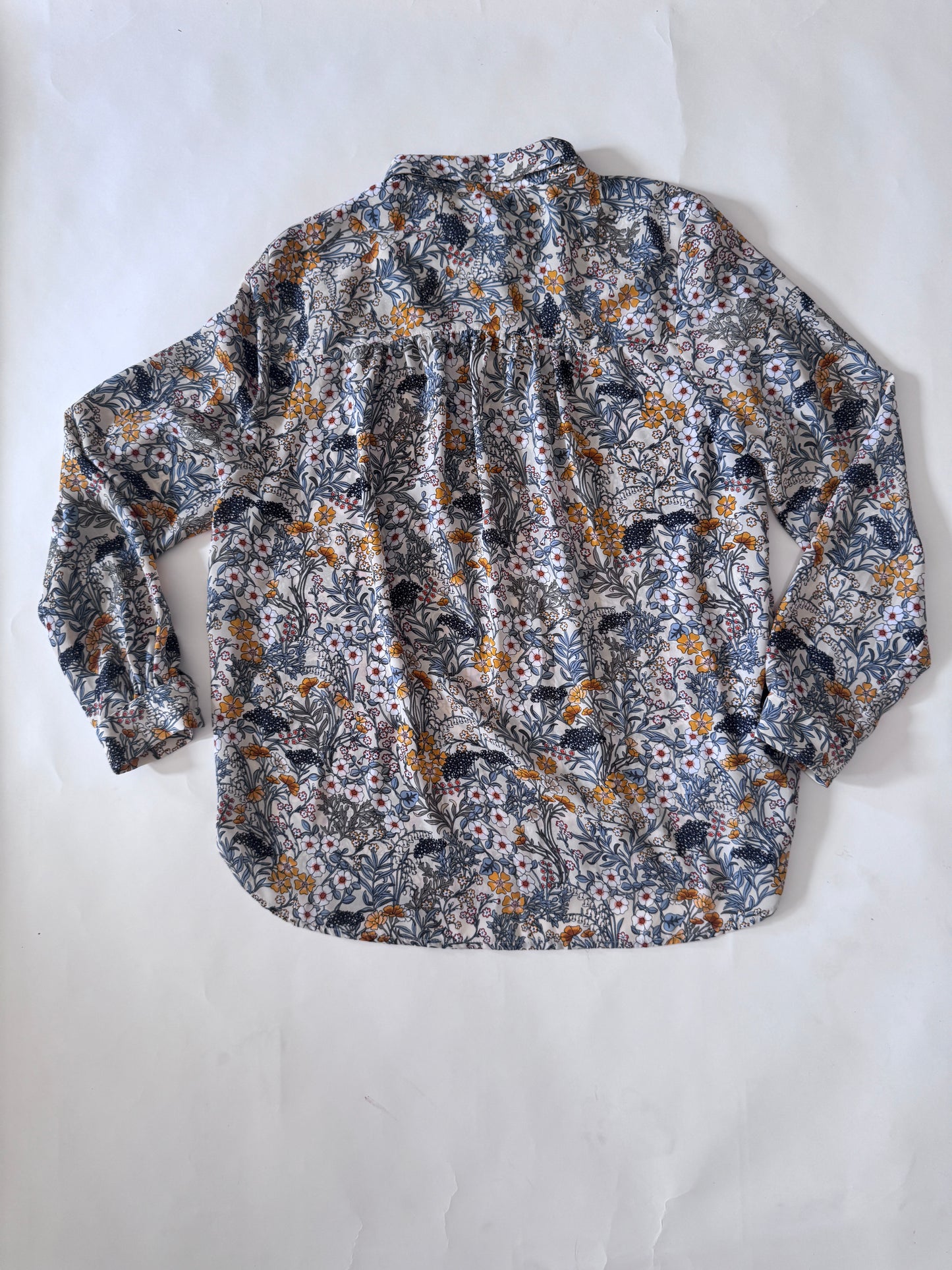 Camisa estampada, manga larga, Talla 14, xl, Mujer, H&M
