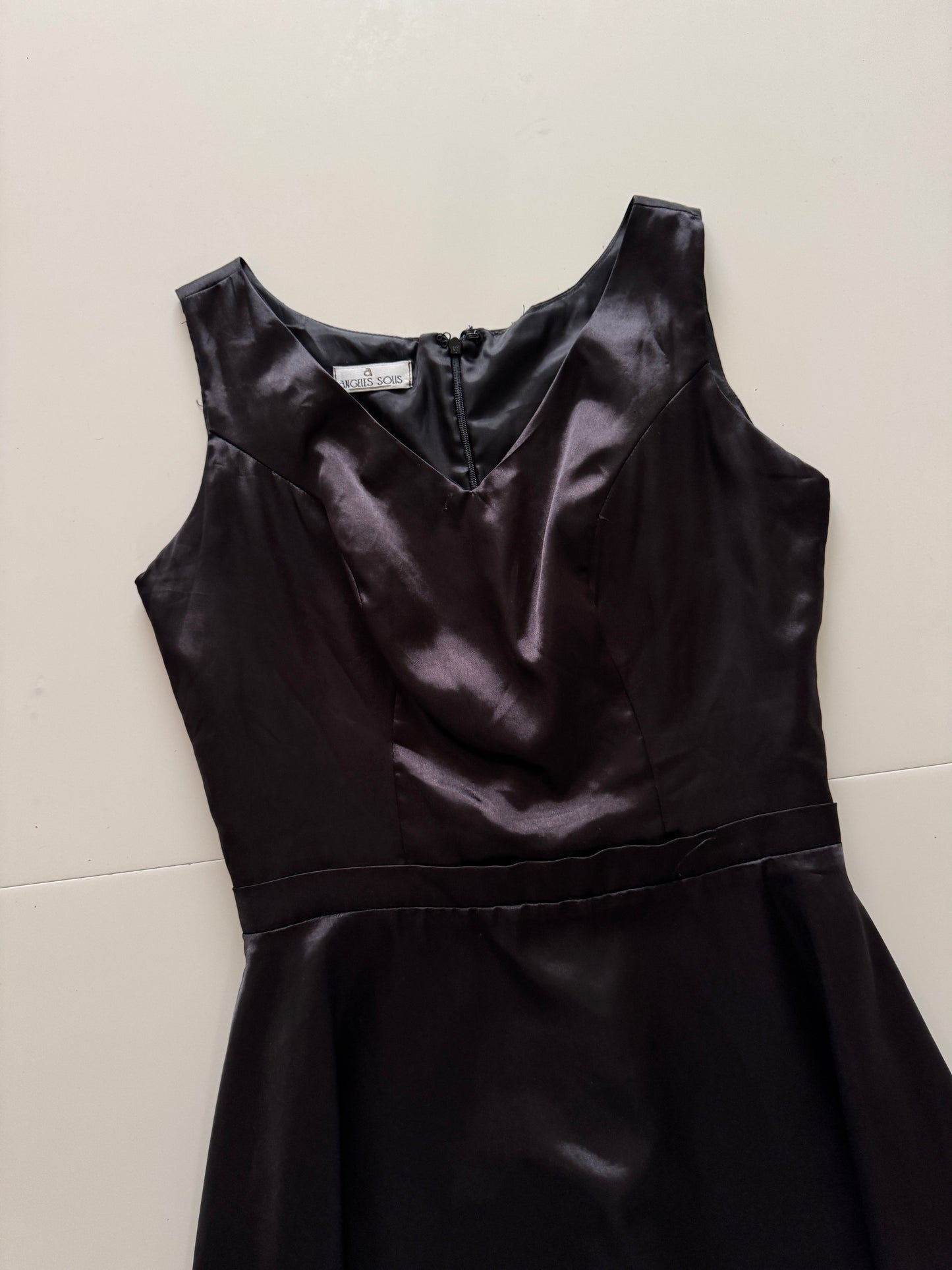 Vestido de fiesta negro, Talla M, Mujer, Angeles Solis