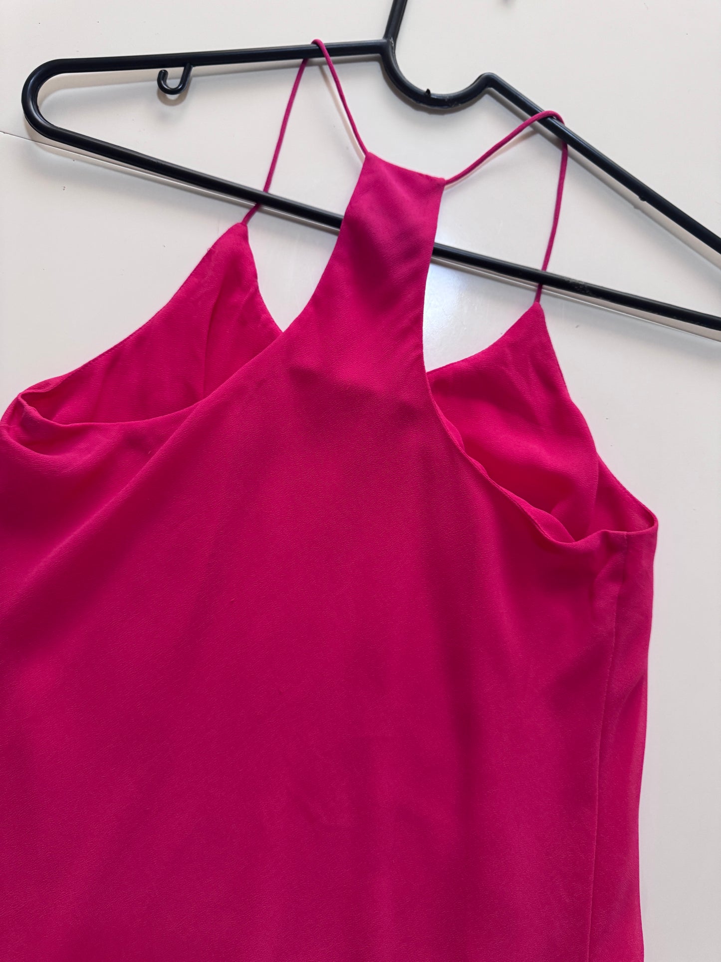 Blusa halter rosa fucsia, Talla S, Mujer, Naked Zebra