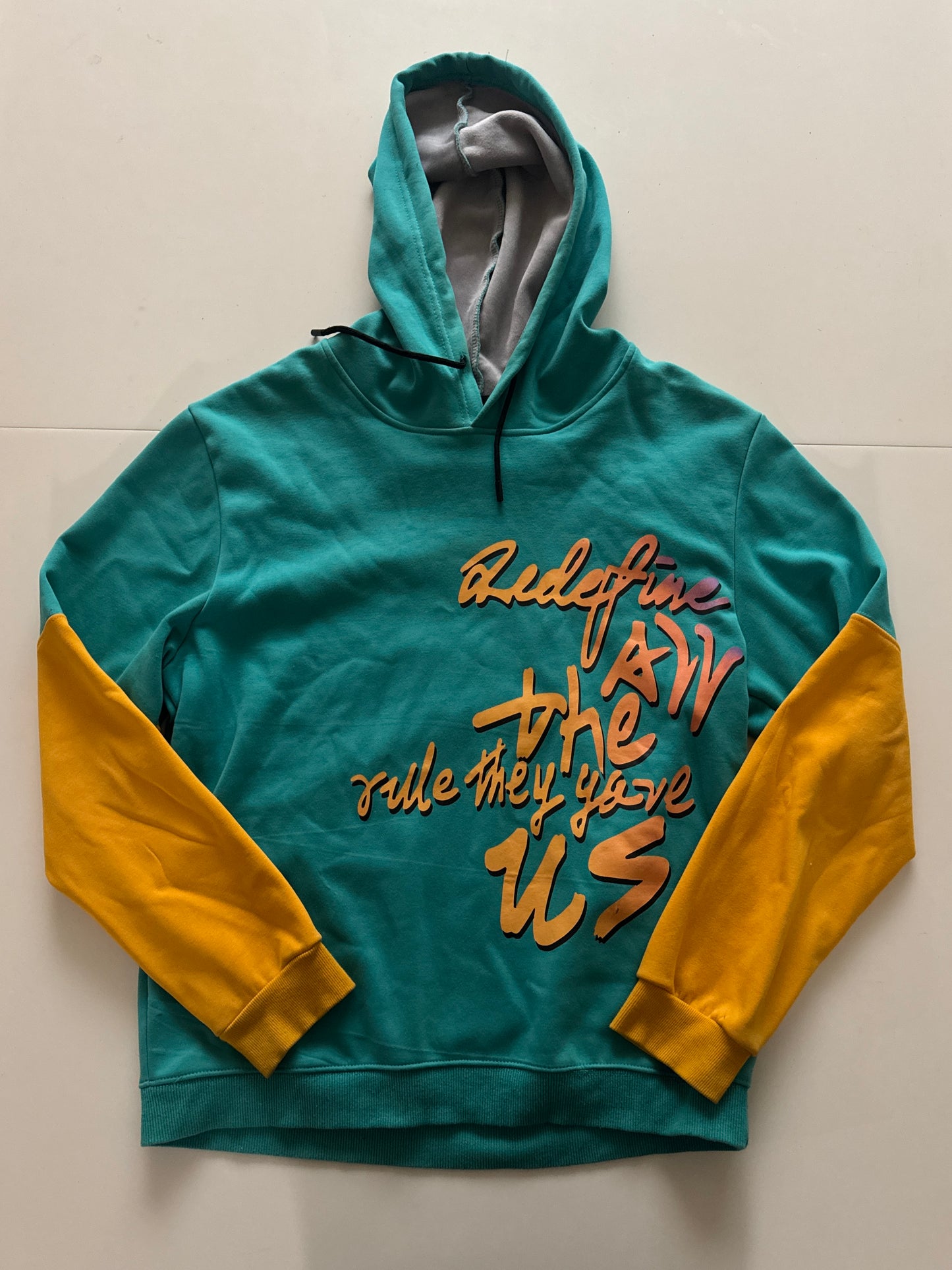 Hoodie milticolor, termico, Talla 4XL, Shein, Hombre