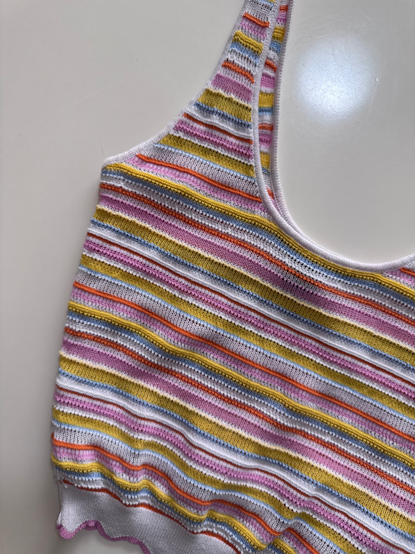 Crop top de punto, Talla S, Mujer, Forever 21
