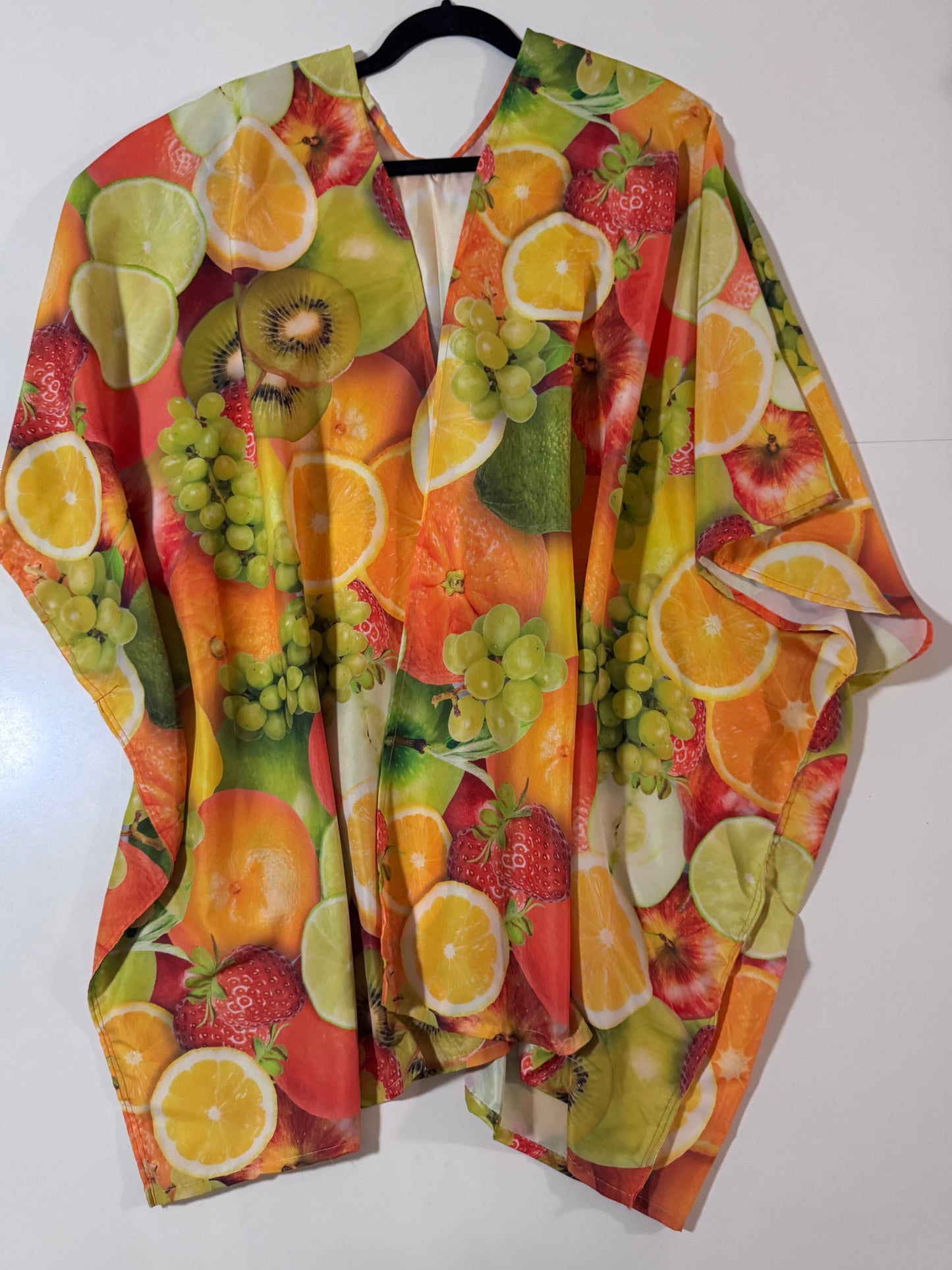 Sobretodo estampado frutas, Unitalla, Unisex